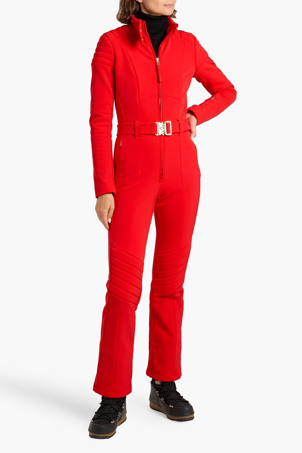 Bogner Bond Belted Ski Suit In Red