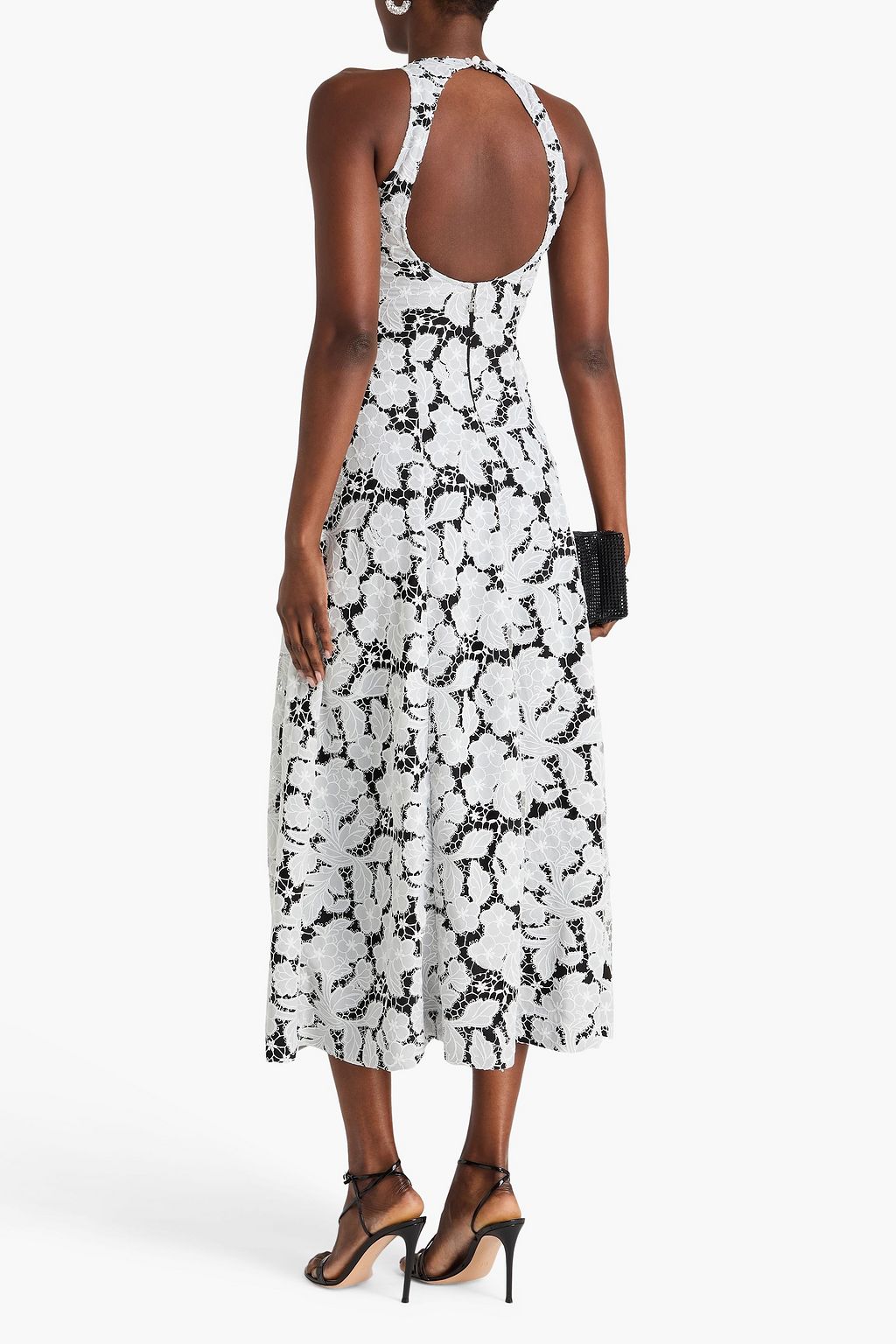ROTATE BIRGER CHRISTENSEN Cutout guipure lace midi dress