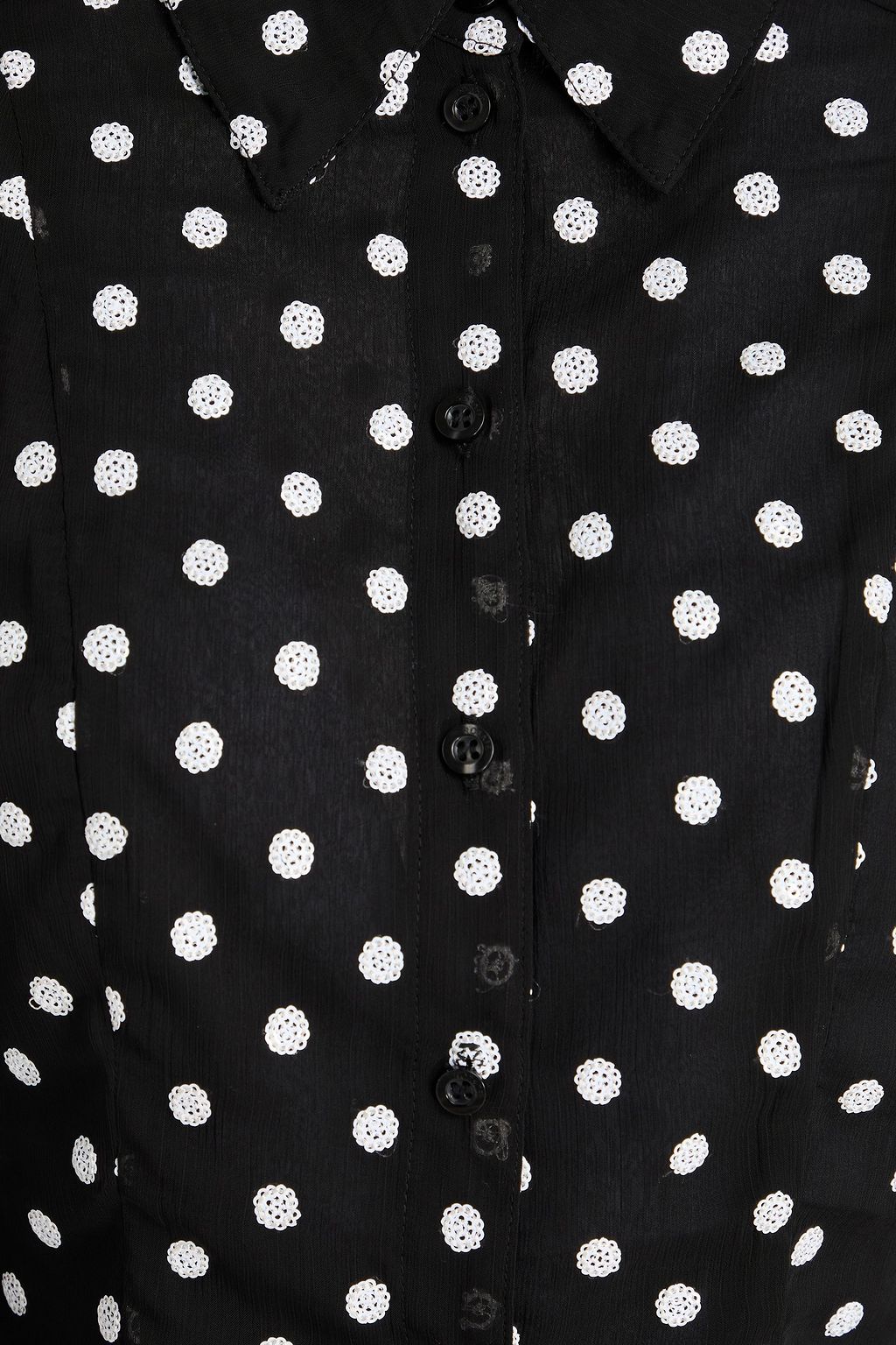 ROTATE BIRGER CHRISTENSEN Sequin-embellished chiffon shirt