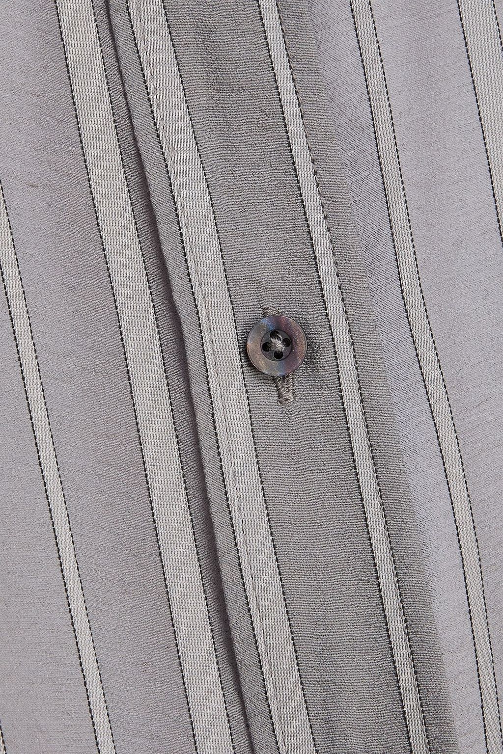 REMAIN BIRGER CHRISTENSEN قميص من الجورجيت بتصميم مخطط وفضفاض