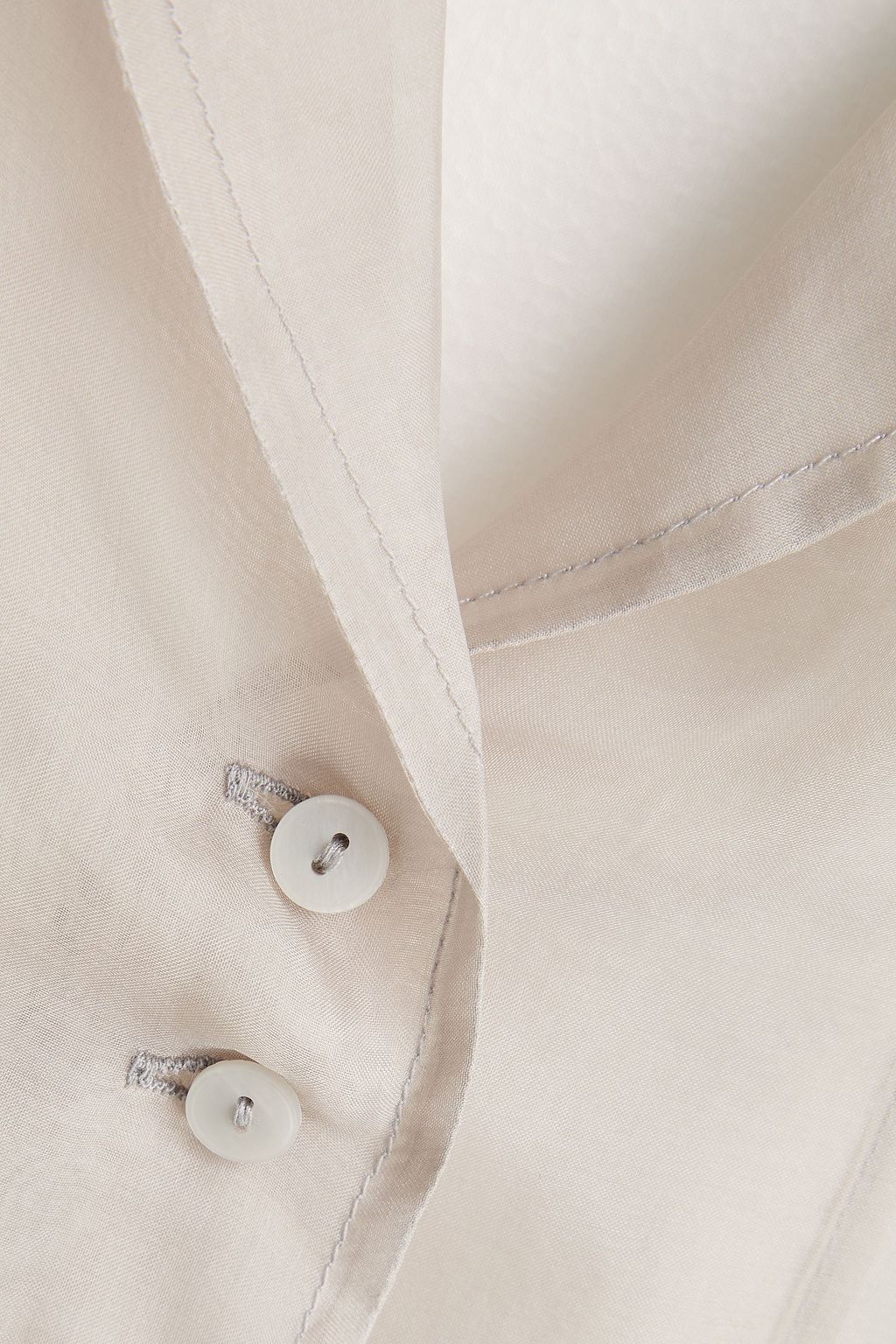 REMAIN BIRGER CHRISTENSEN قميص من الحرير والأورغنزا