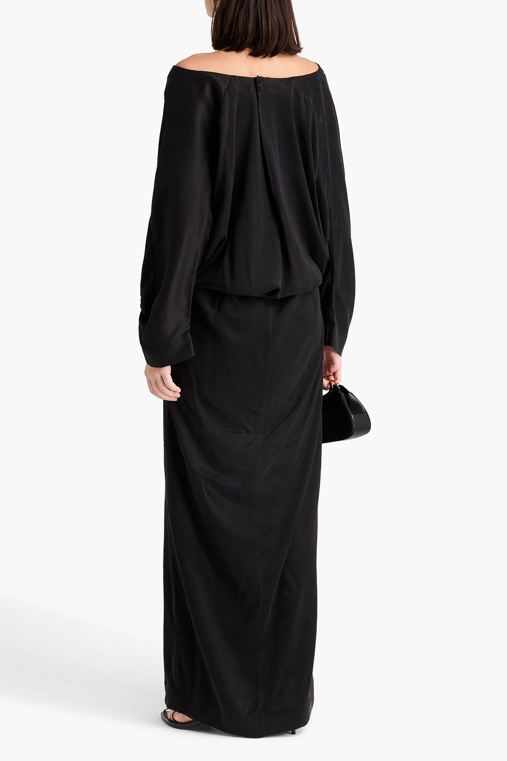 REMAIN BIRGER CHRISTENSEN فستان طويل من نسيج من مزيج الكوبرو