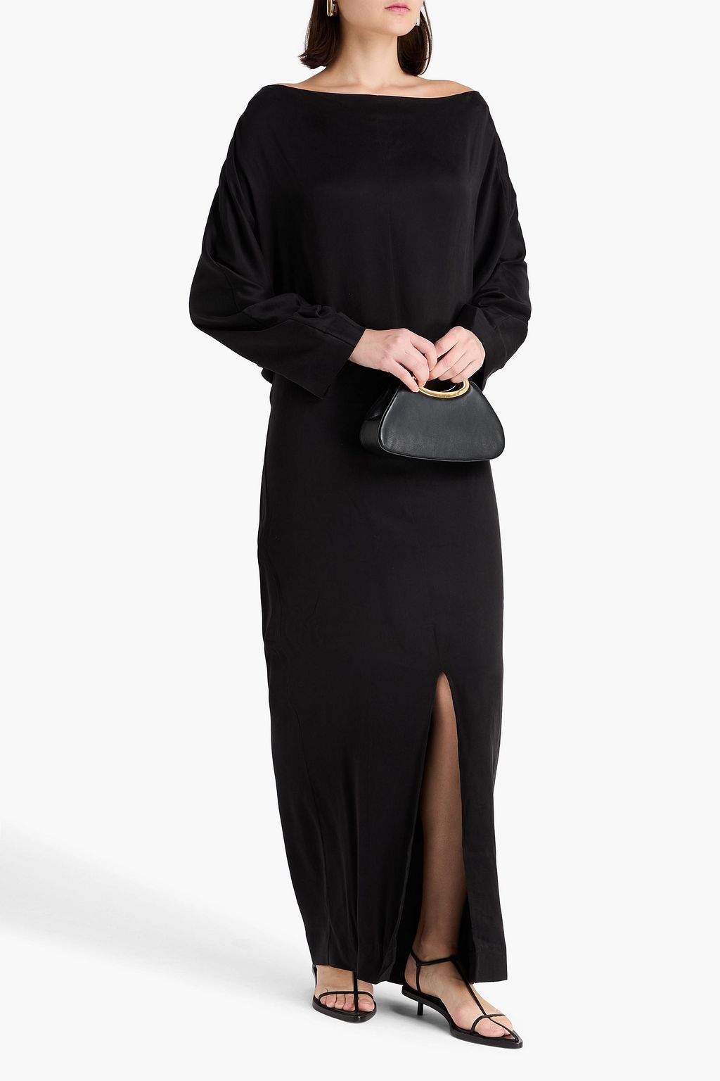 REMAIN BIRGER CHRISTENSEN فستان طويل من نسيج من مزيج الكوبرو