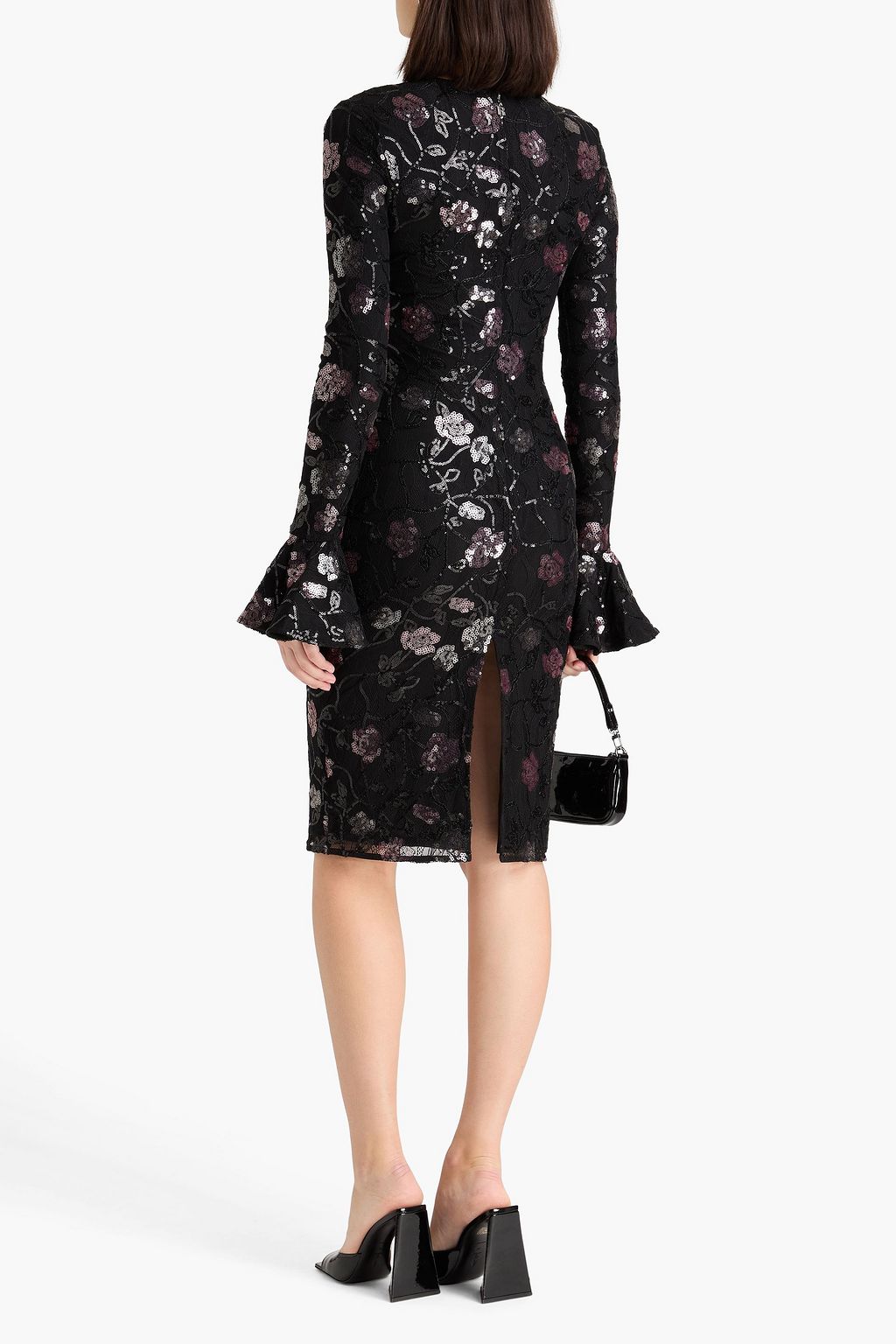 ROTATE BIRGER CHRISTENSEN Sequin-embellished stretch-lace mini dress