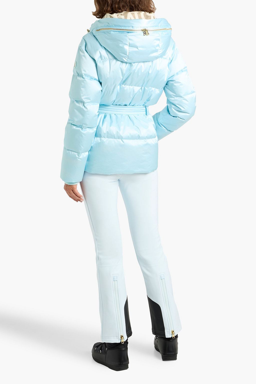 BOGNER Selma belted quilted down ski jacket