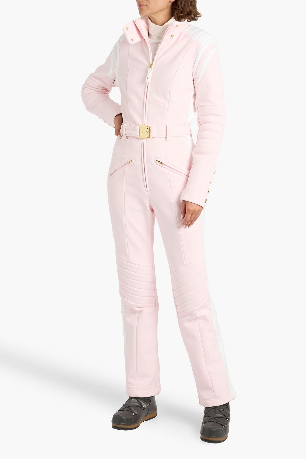 BOGNER Jani belted quilted softshell ski suit