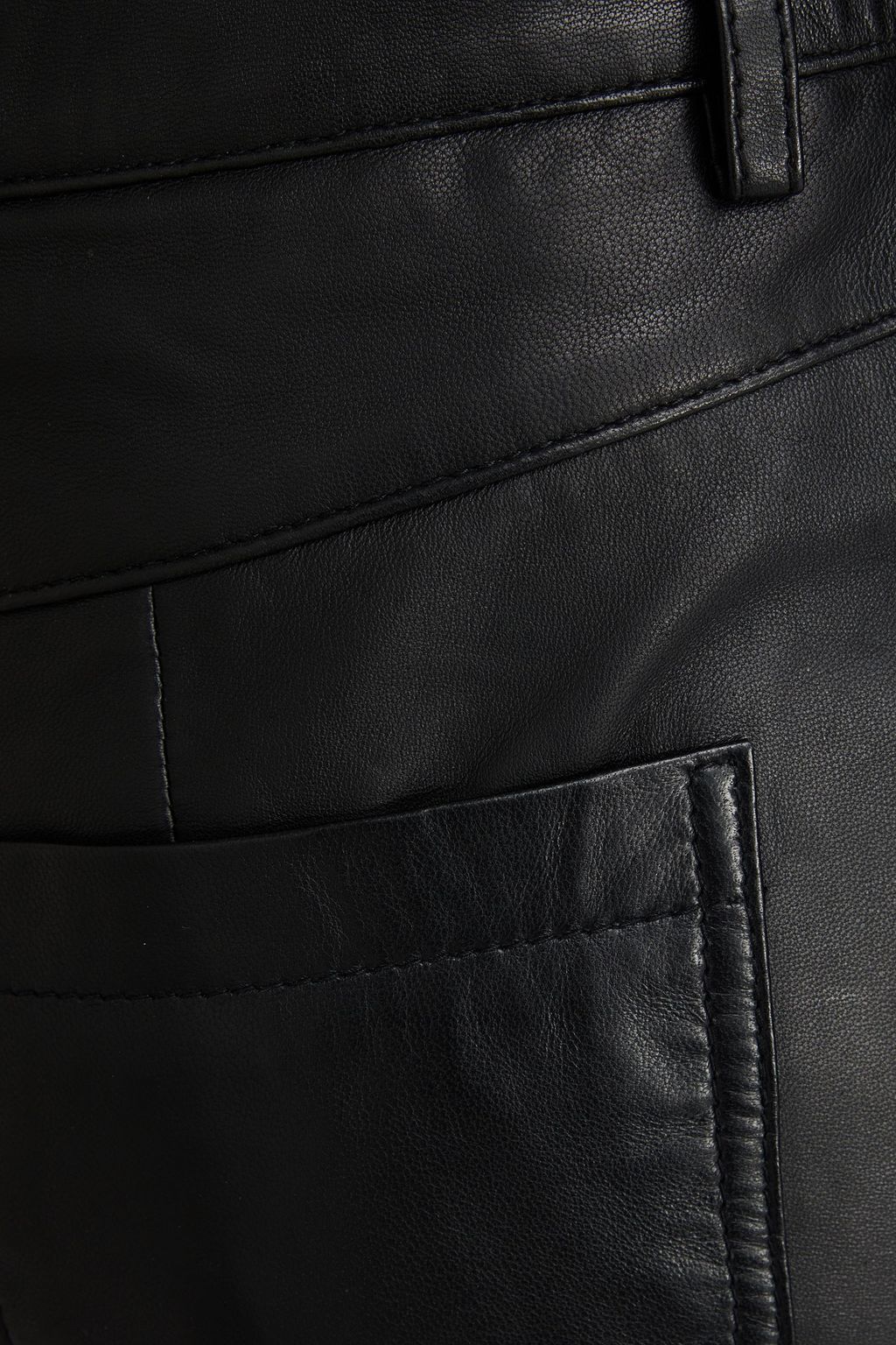 REMAIN BIRGER CHRISTENSEN Leather straight-leg pants
