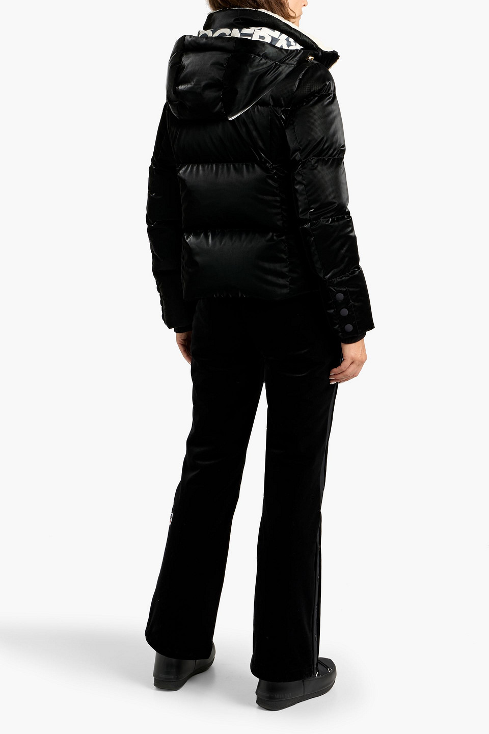 Bogner Hella Quilted Ripstop Down Ski Jacket In Black