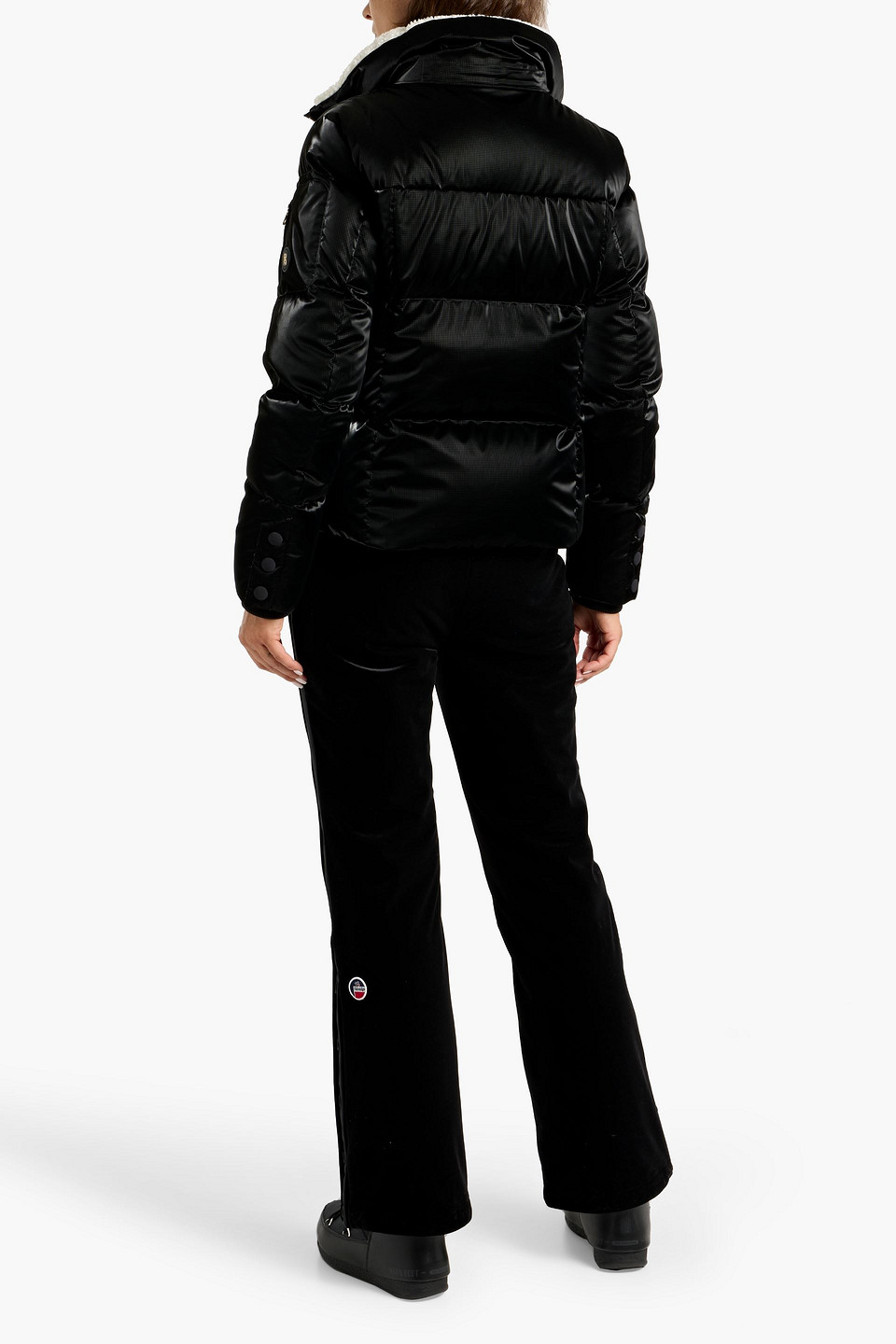Bogner Hella Quilted Ripstop Down Ski Jacket In Black