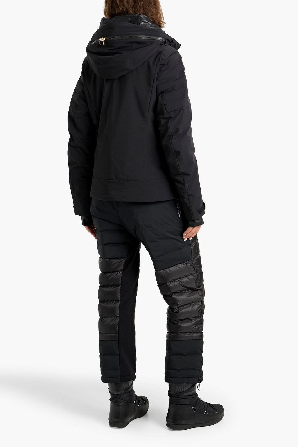 Bogner Kea Layered Quilted Padded Ski Jacket In Black