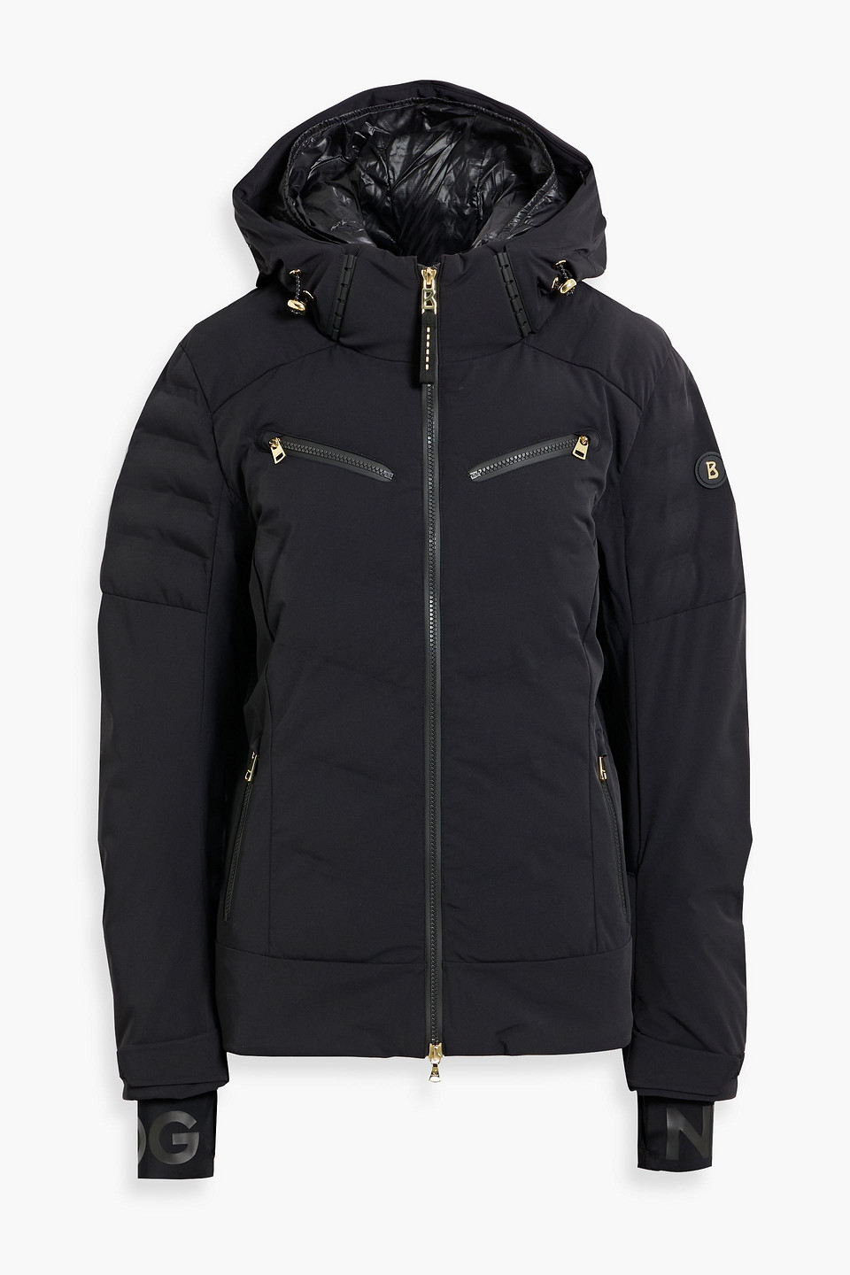 Bogner Kea Layered Quilted Padded Ski Jacket In Black