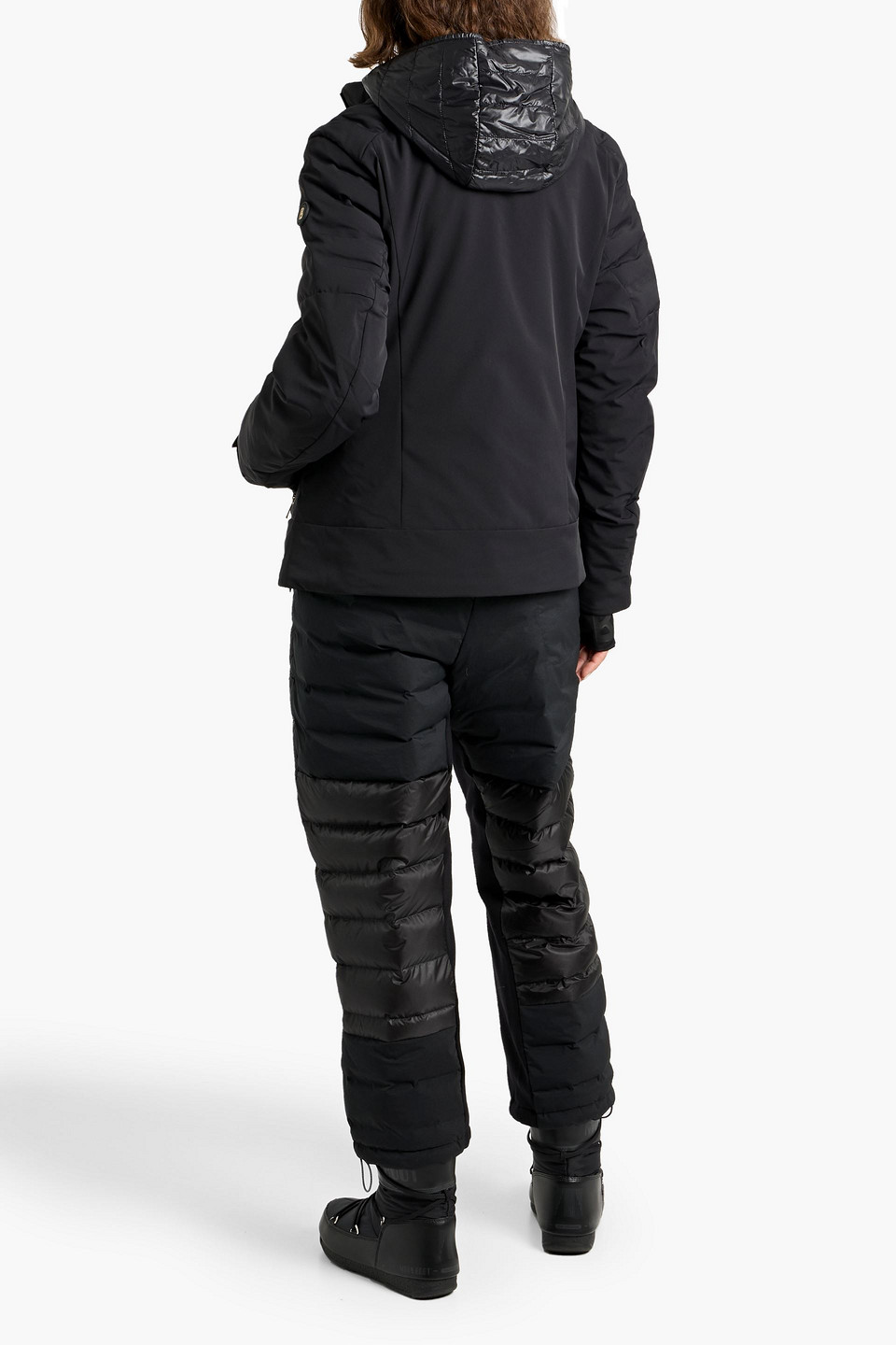 Bogner Kea Layered Quilted Padded Ski Jacket In Black