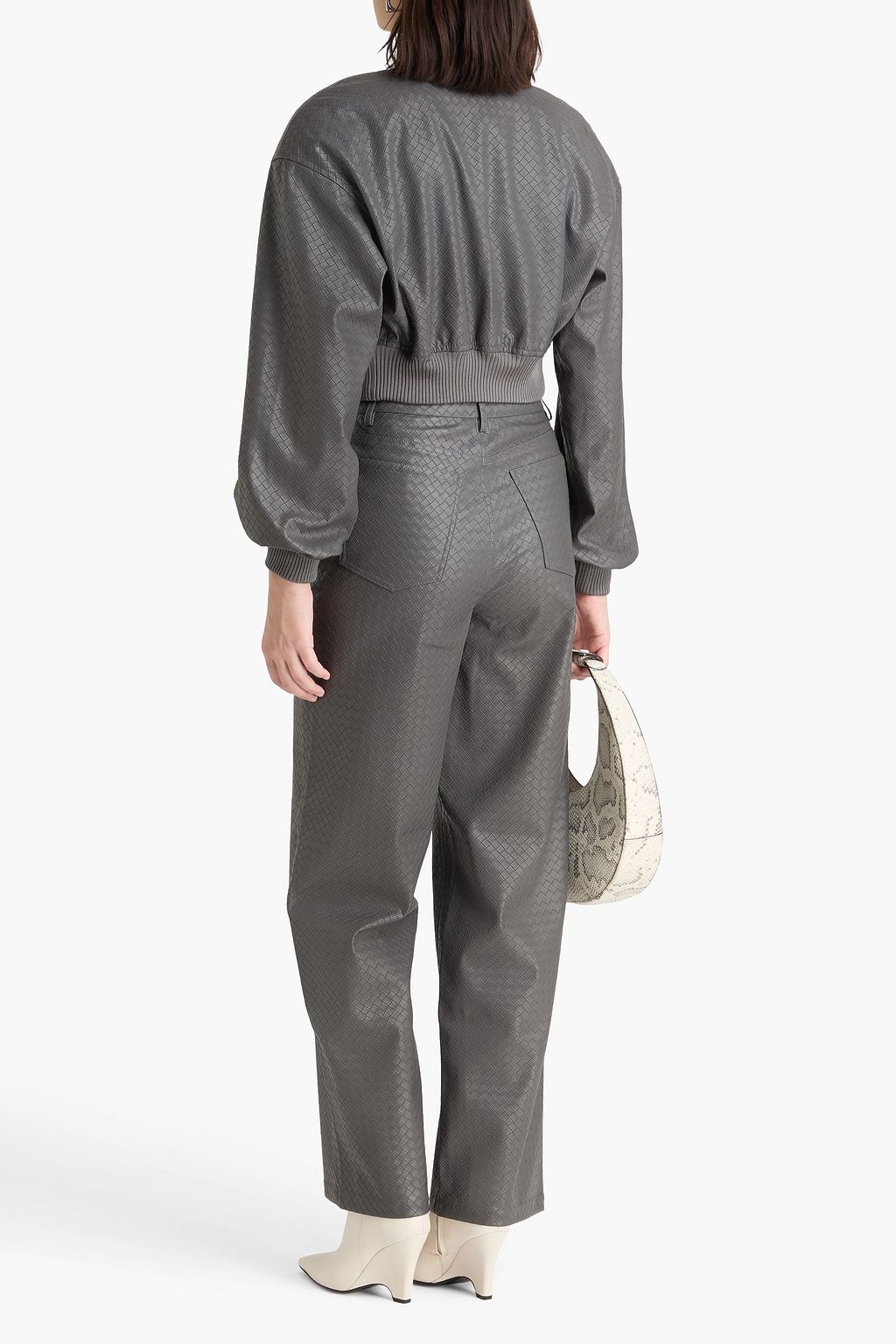 ROTATE BIRGER CHRISTENSEN Cropped woven bomber jacket
