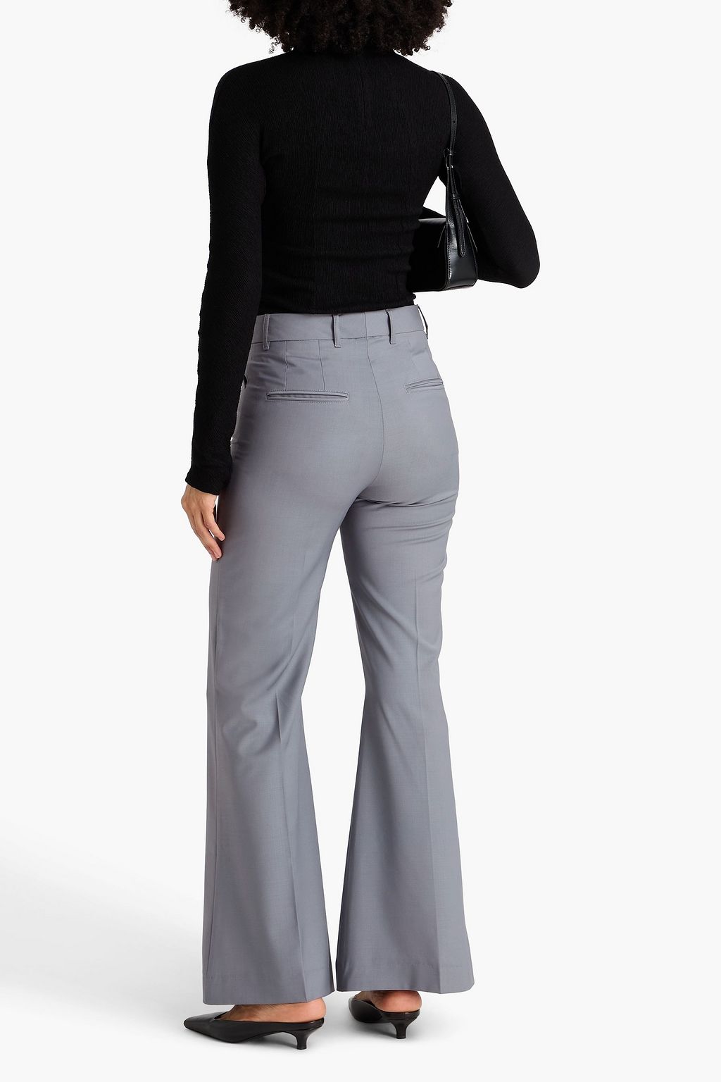 REMAIN BIRGER CHRISTENSEN Crepe flared pants
