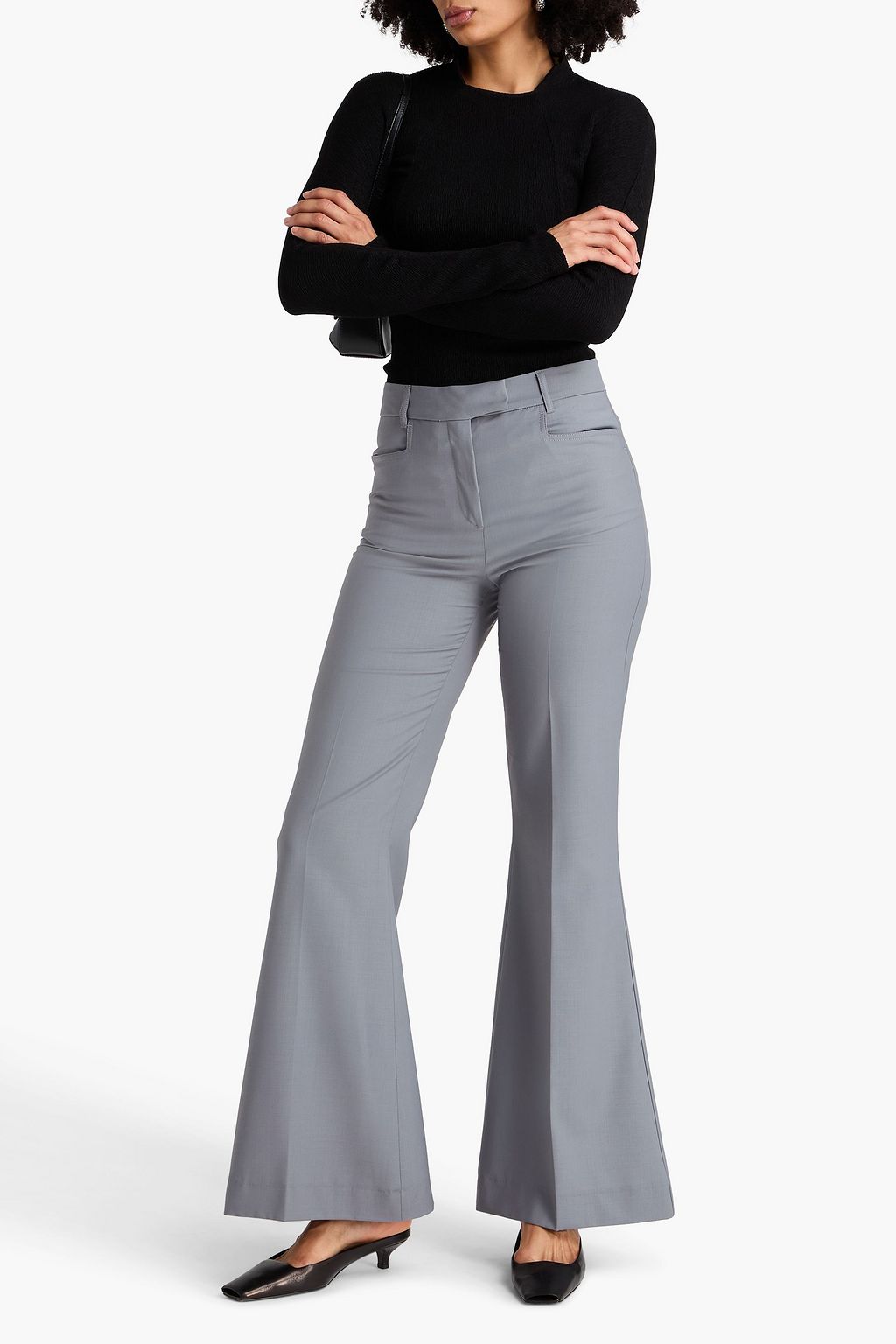 REMAIN BIRGER CHRISTENSEN Crepe flared pants