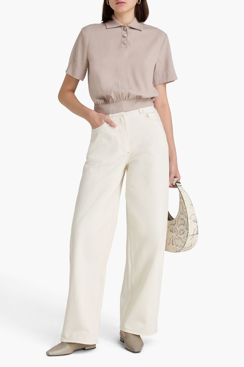 REMAIN BIRGER CHRISTENSEN リヨセルピケ ポロシャツ