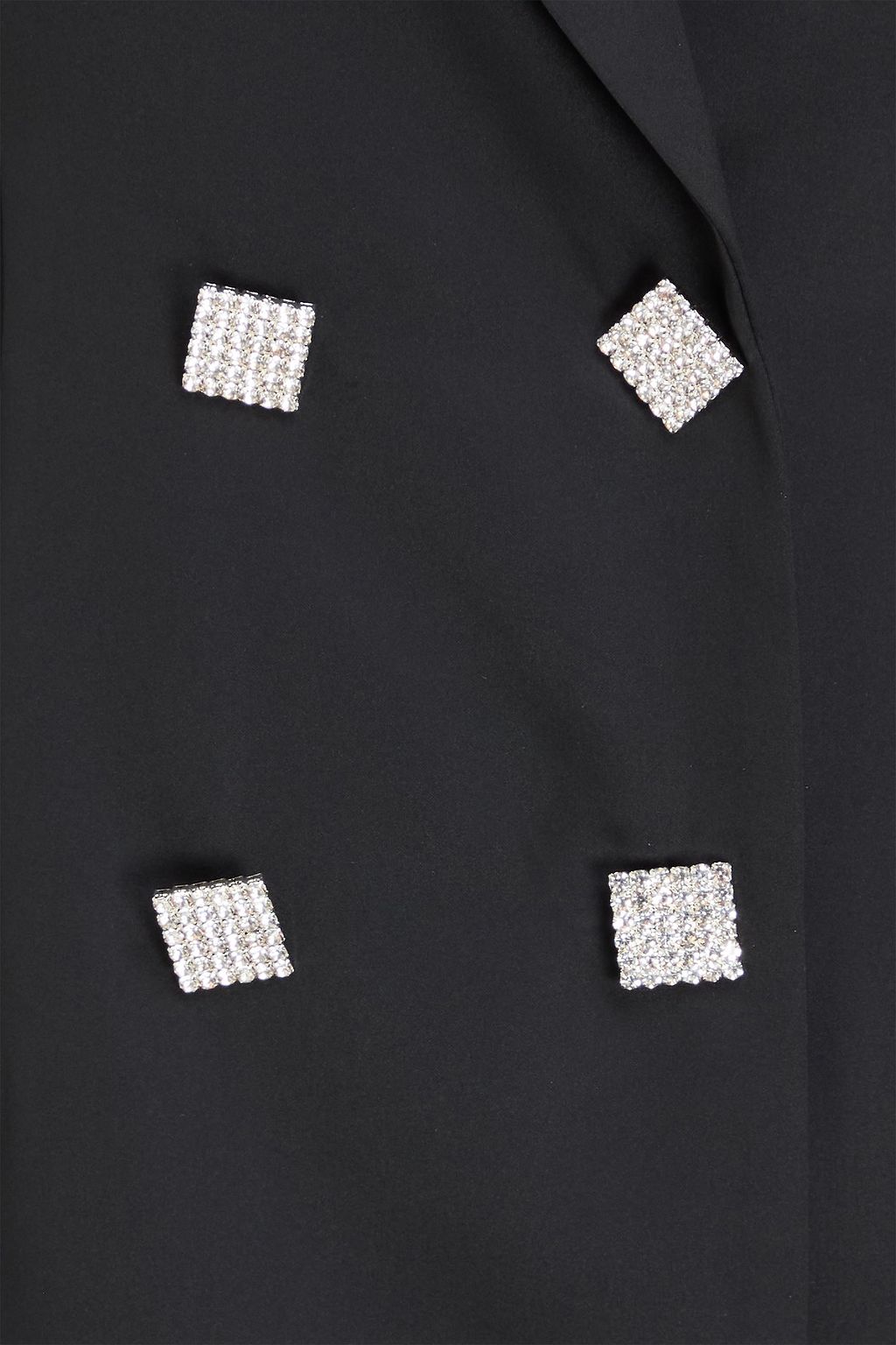 ROTATE BIRGER CHRISTENSEN Crystal-embellished satin mini wrap dress