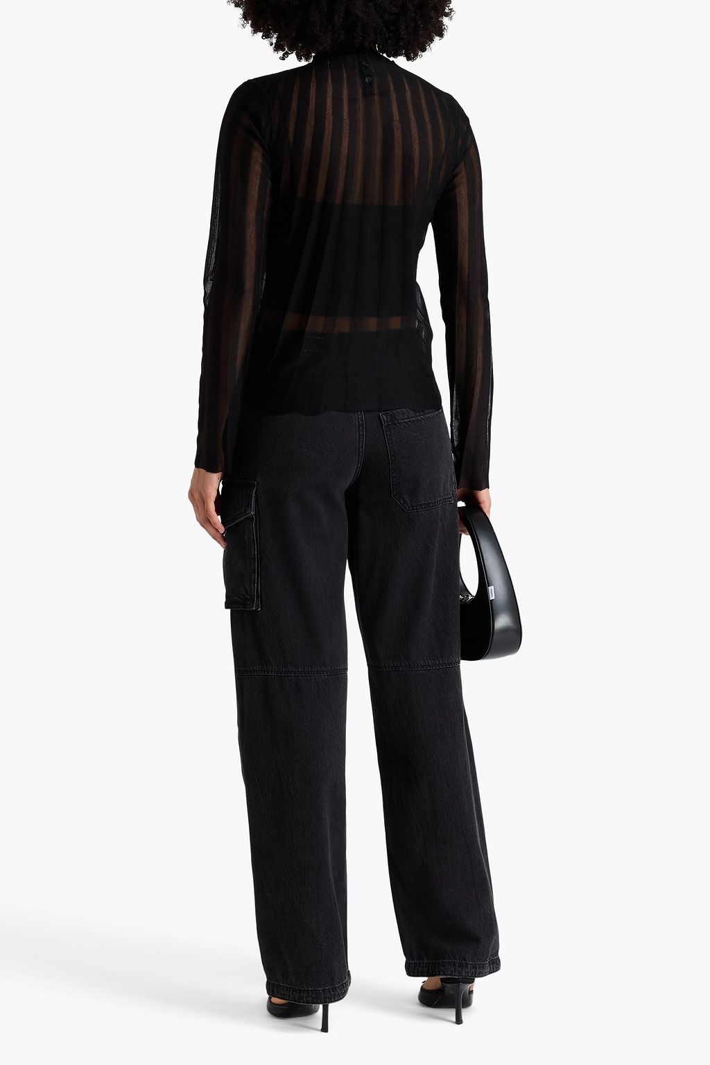 REMAIN BIRGER CHRISTENSEN بلوزة من نسيج محبوك بتصميم مخطط