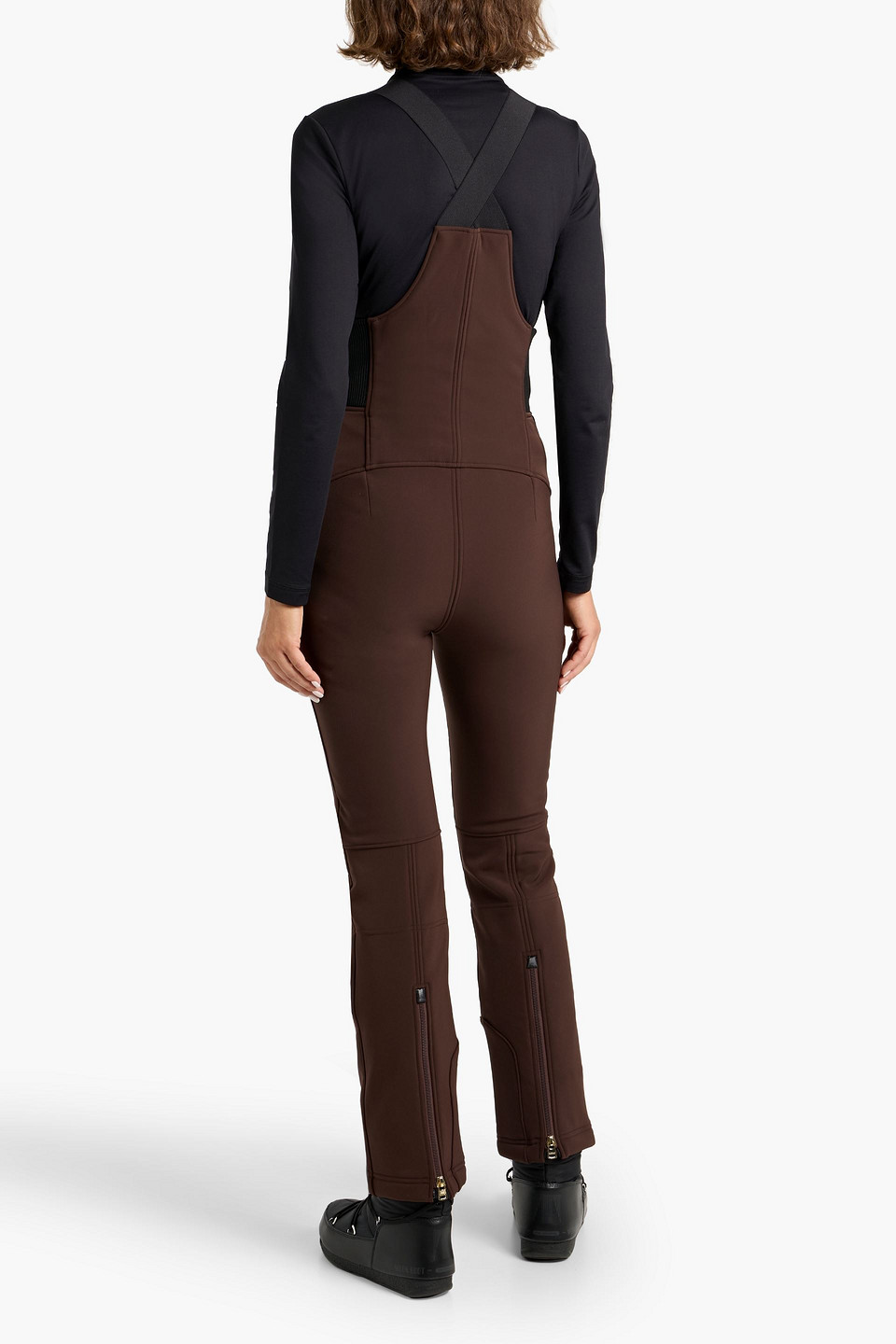 Bogner Cari Stretch-shell Ski Salopettes In Brown