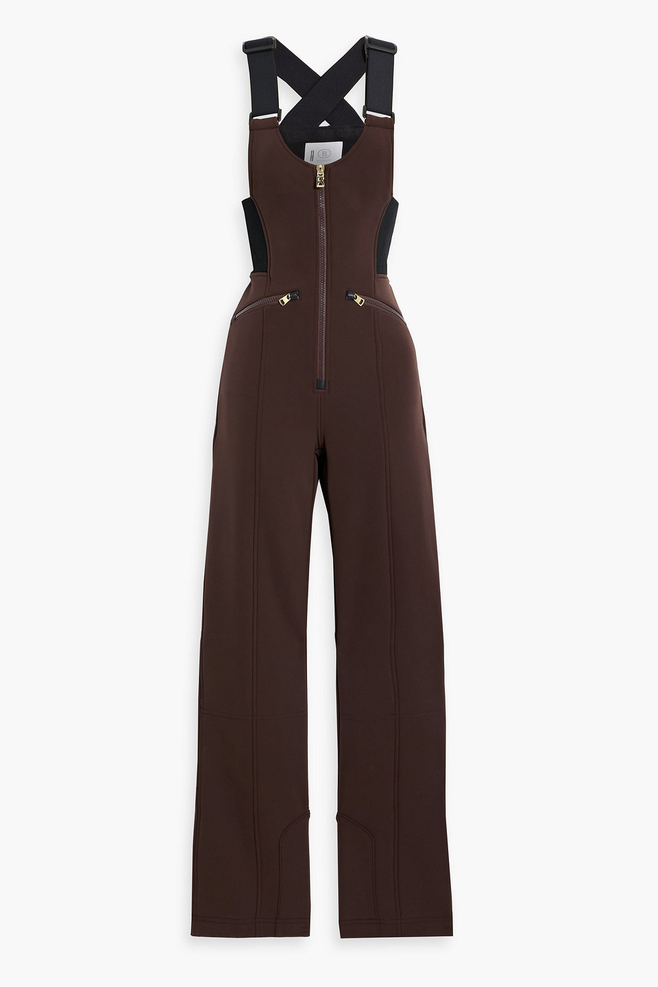 Bogner Cari Stretch-shell Ski Salopettes In Brown