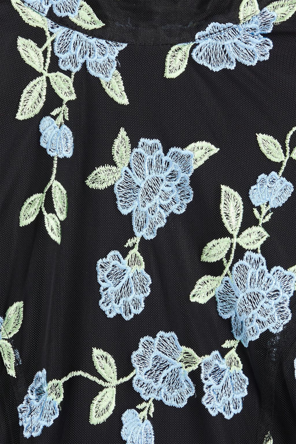 ROTATE BIRGER CHRISTENSEN Embroidered tulle mini dress
