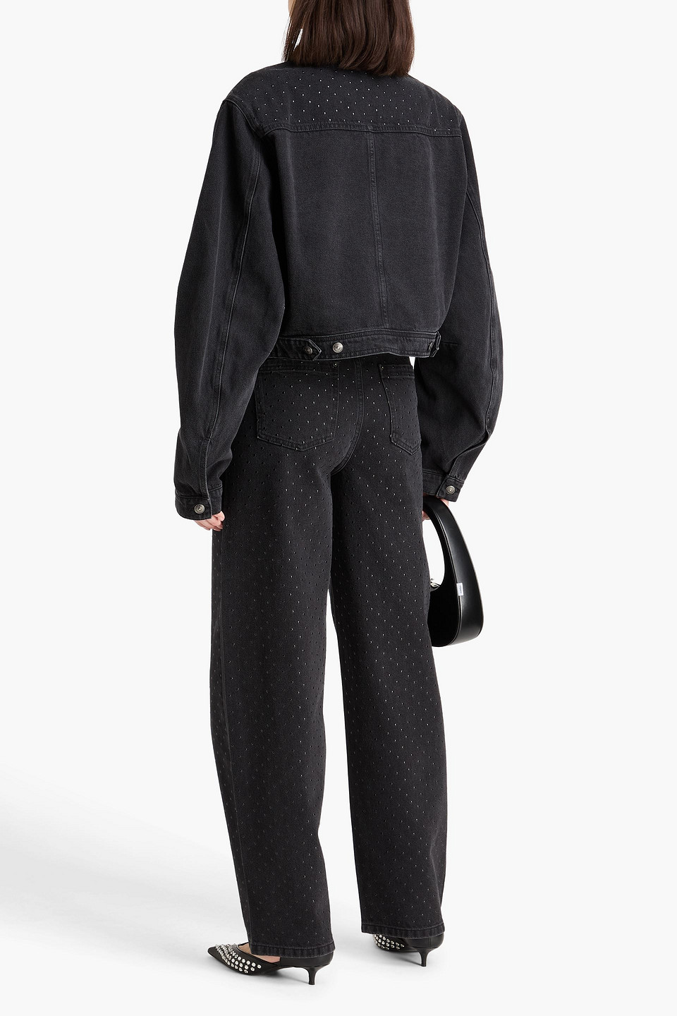  Rotate Birger Christensen - Jeansjacke Mit Verzierung - Schwarz - De 34 