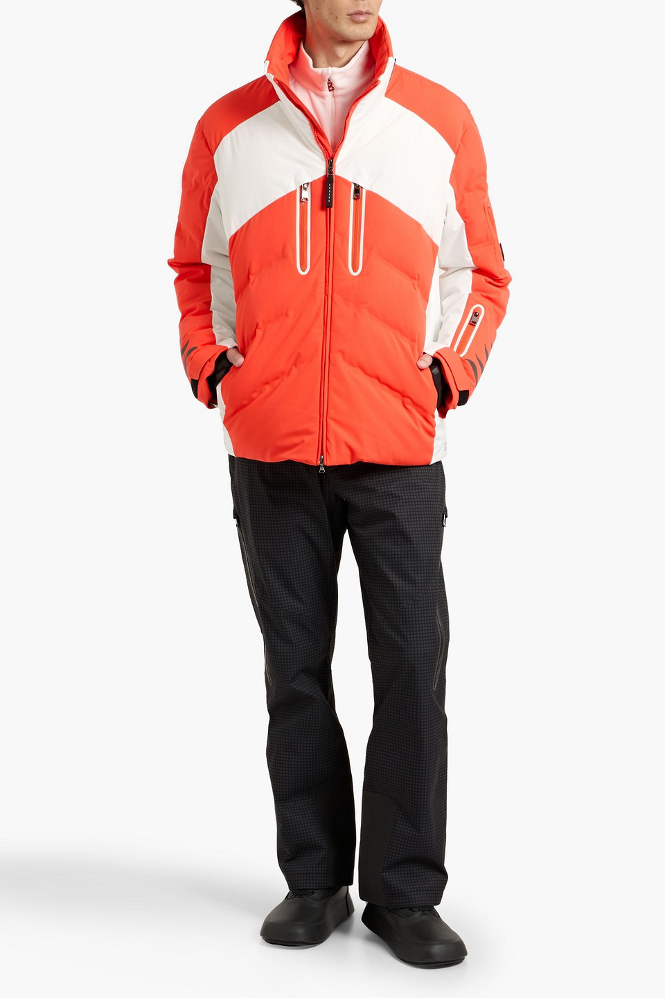 Bogner Jessy Quilted Down Ski Jacket In Orange