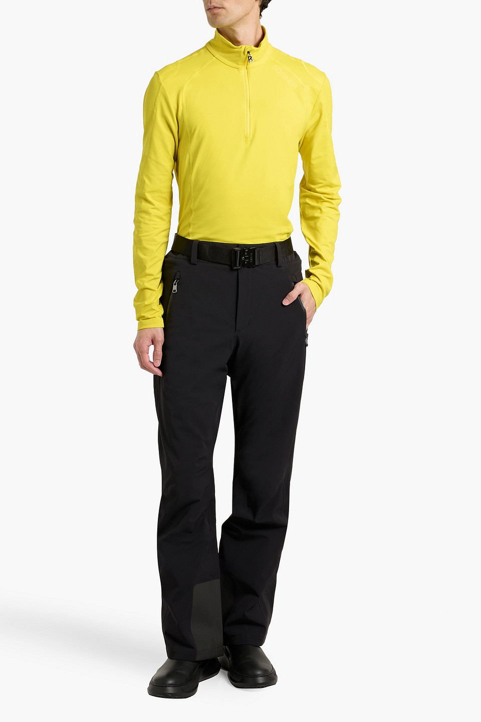 Bogner Harry Stretch-jersey Base Layer In Yellow