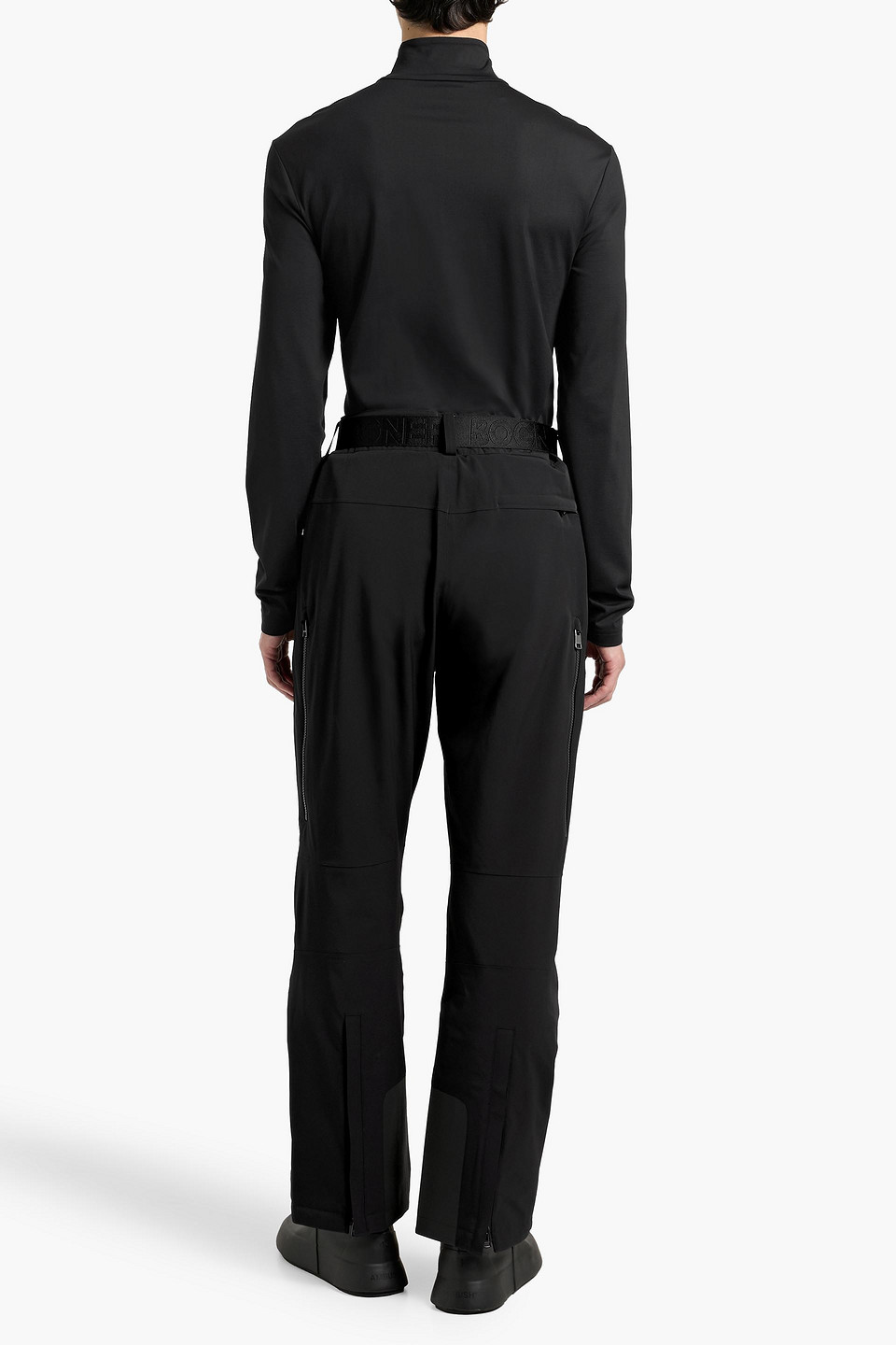 Bogner Bond Belted Padded Ski Pants In Black