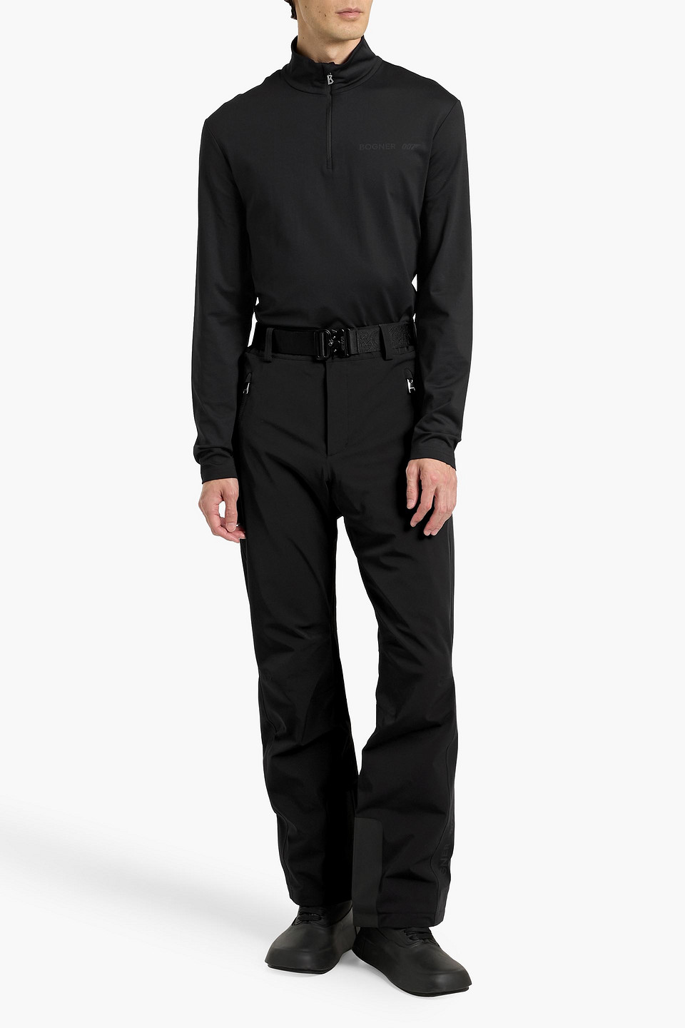 Bogner Bond Belted Padded Ski Pants In Black