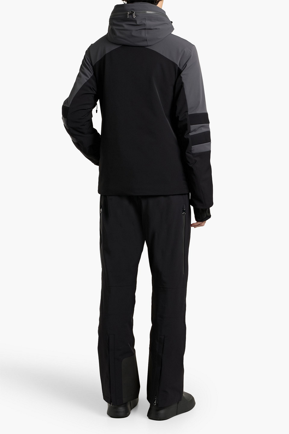 Bogner Henri Striped Padded Ski Jacket In Black