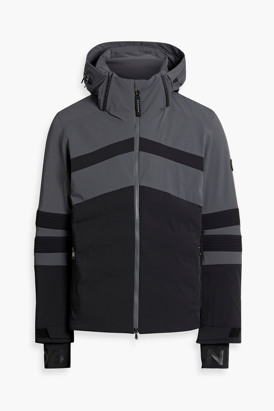 Bogner Henri Striped Padded Ski Jacket In Black