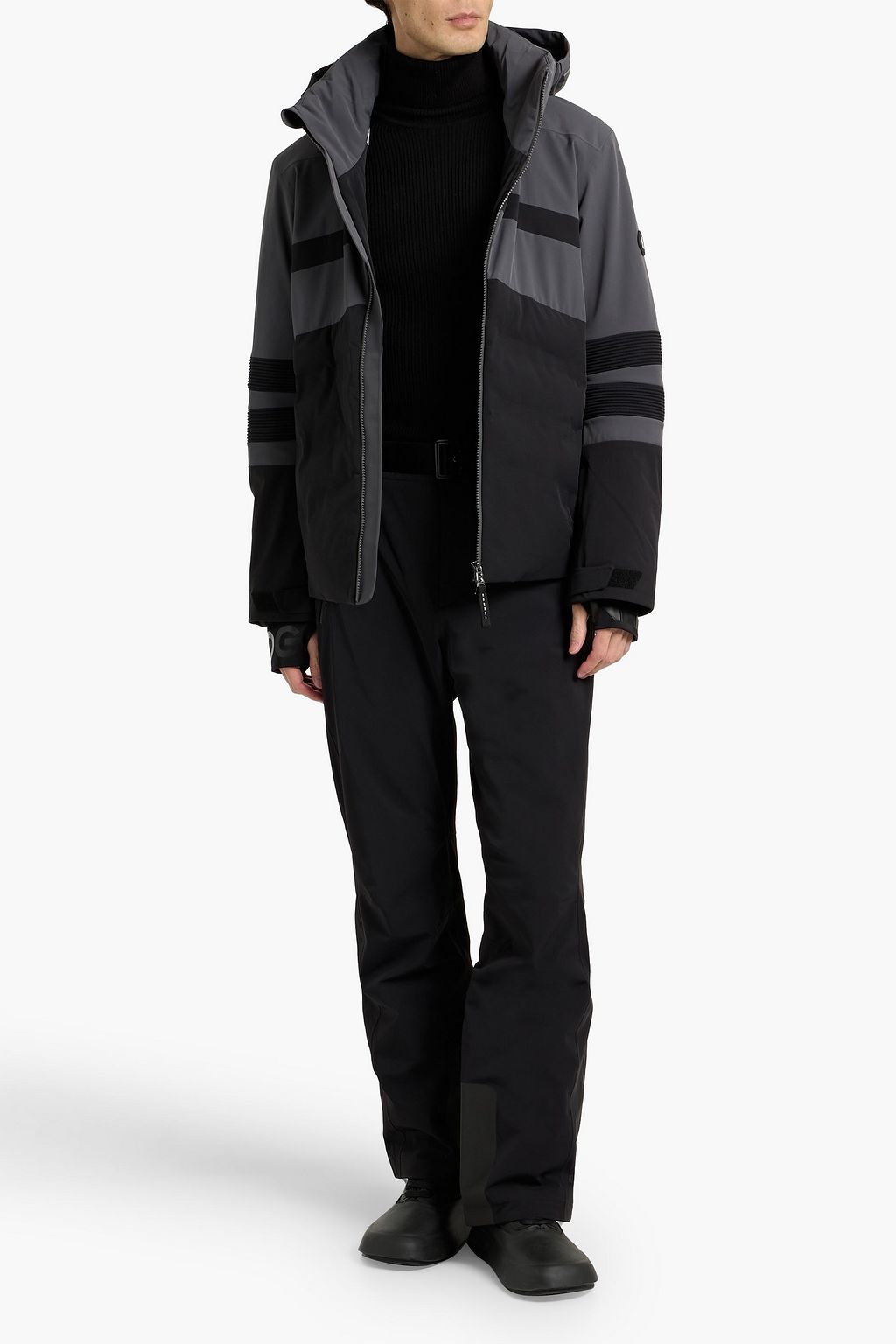 BOGNER Henri striped padded ski jacket