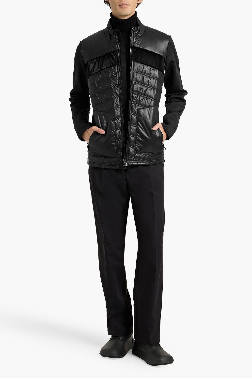 BOGNER Quilted shell, ripstop and stretch-jersey ski jacket