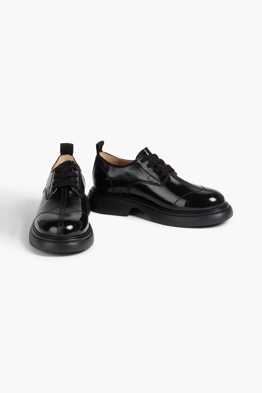 GANNI Glossed brogues
