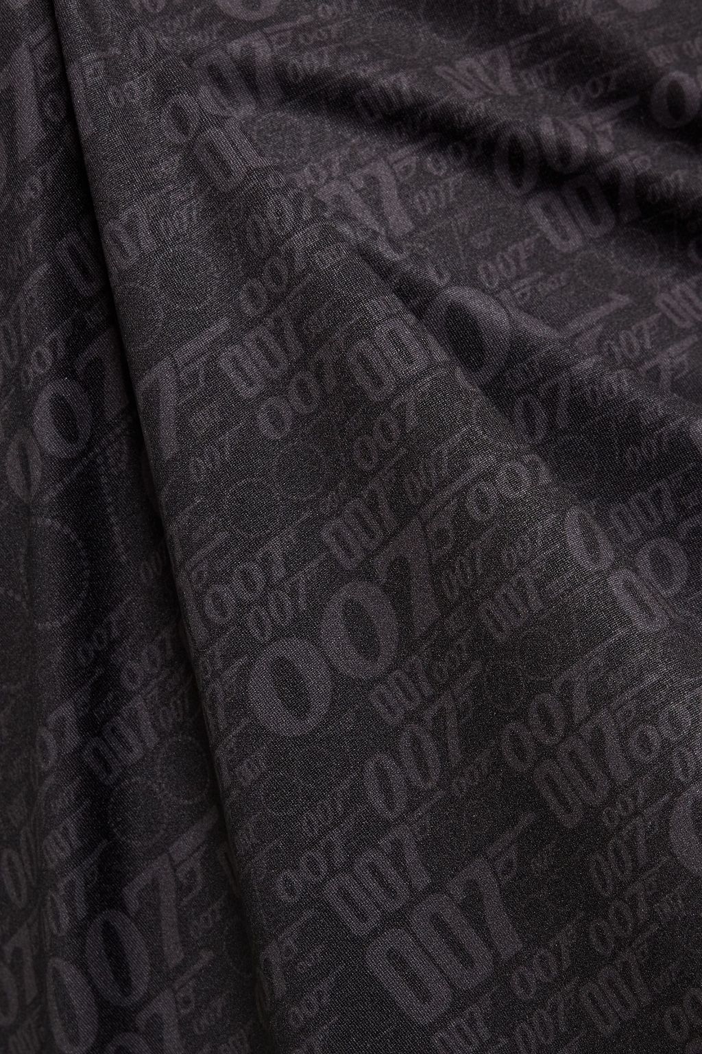 BOGNER Bond printed stretch half-zip base layer