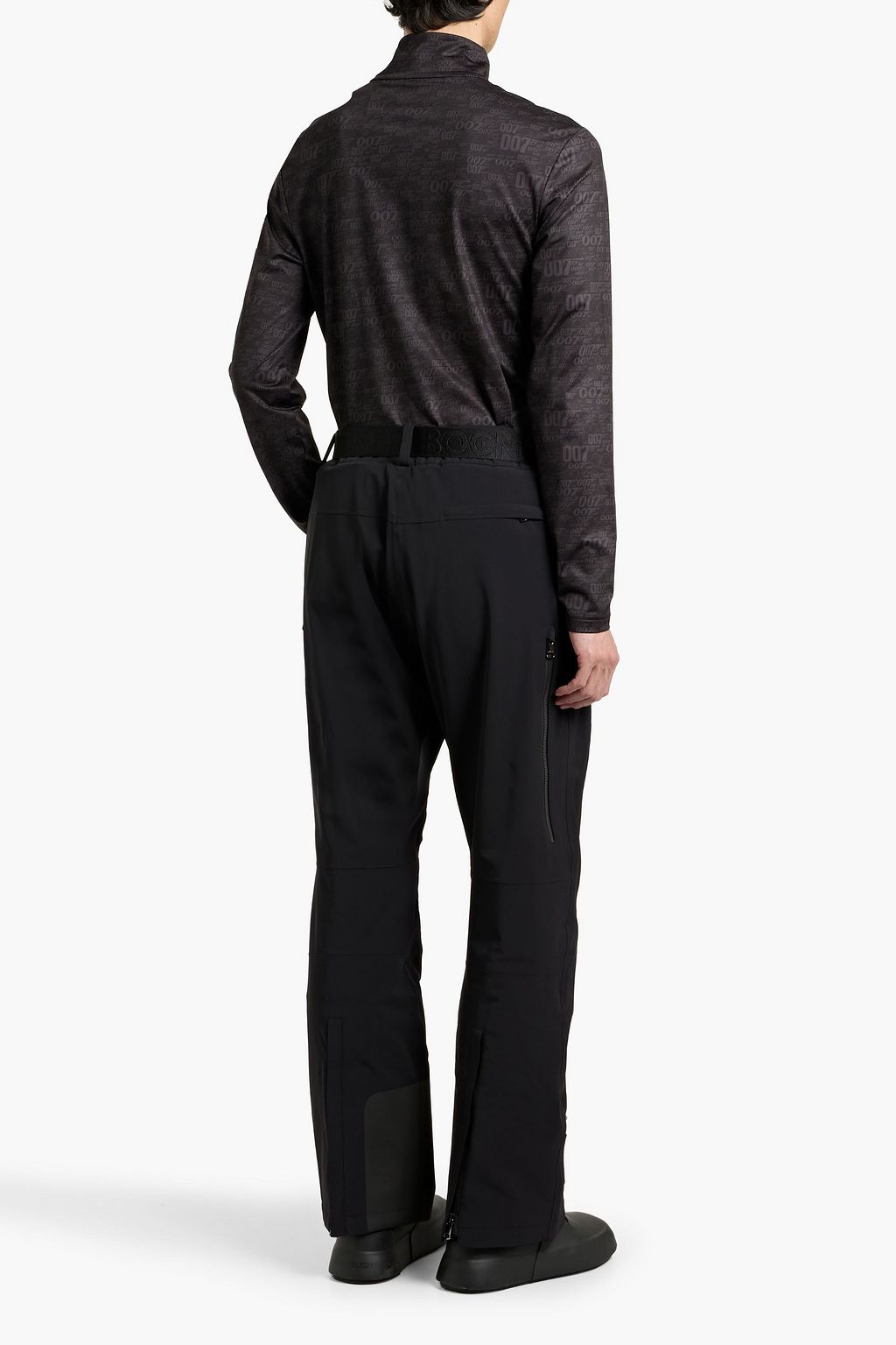 BOGNER Bond printed stretch half-zip base layer