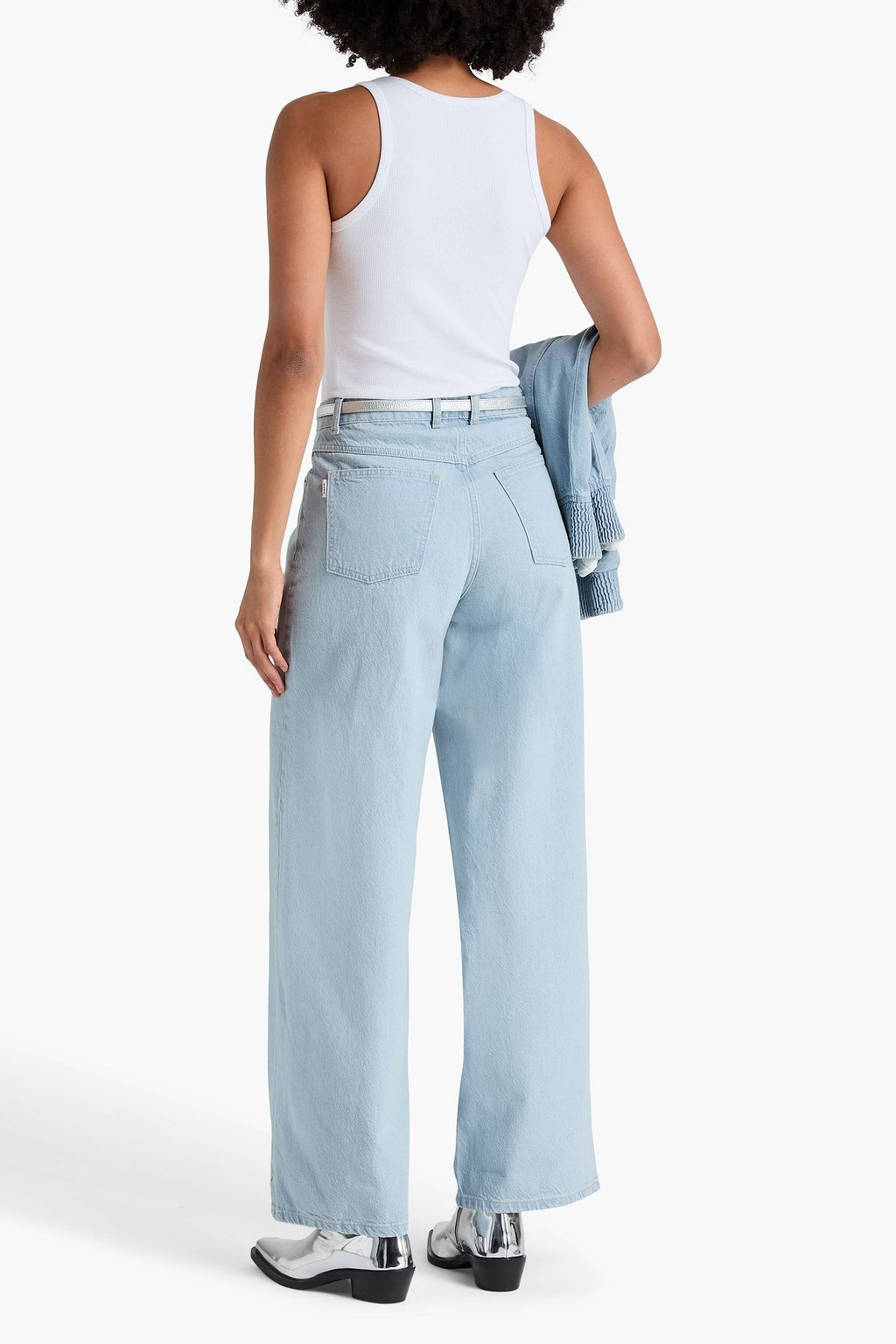 REMAIN BIRGER CHRISTENSEN بنطال جينز "كوكون" بأرجل واسعة وبخصر مرتفع