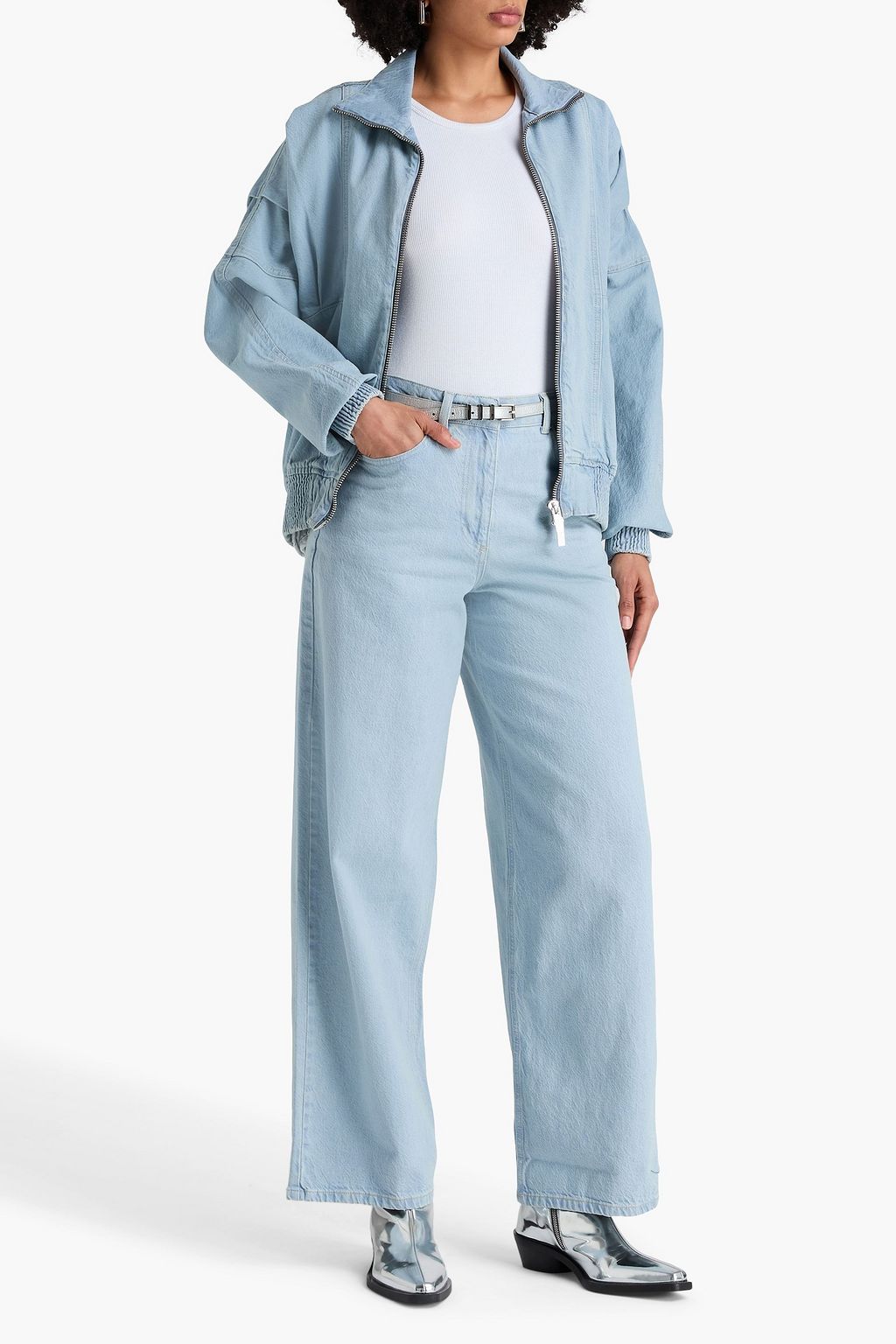 REMAIN BIRGER CHRISTENSEN بنطال جينز "كوكون" بأرجل واسعة وبخصر مرتفع