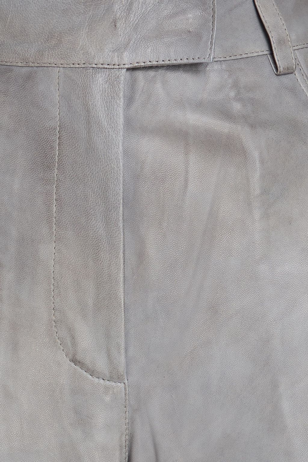 REMAIN BIRGER CHRISTENSEN Leather wide-leg pants