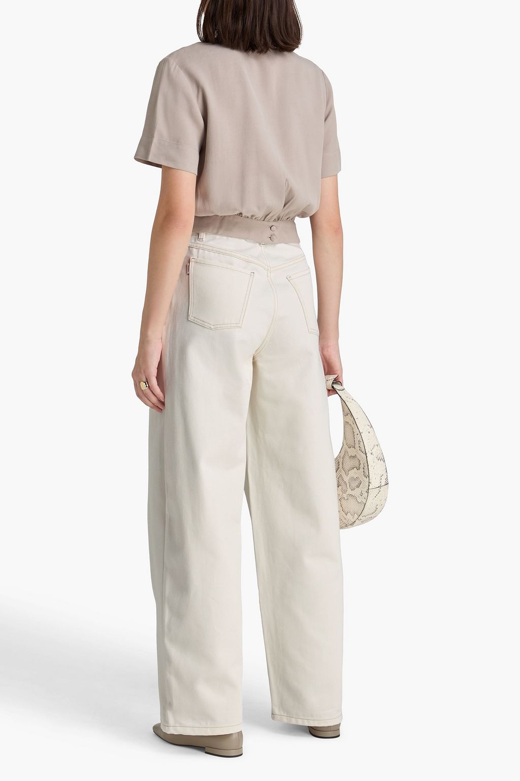 REMAIN BIRGER CHRISTENSEN بنطال جينز "كوكون" بأرجل واسعة وبخصر مرتفع