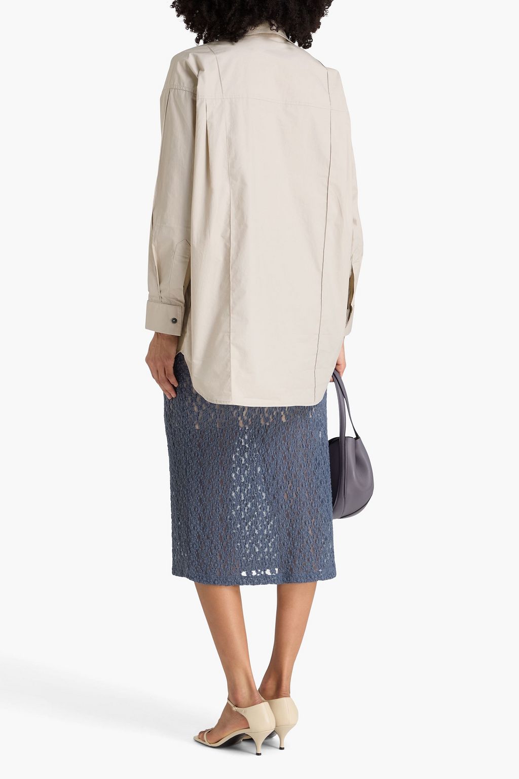 REMAIN BIRGER CHRISTENSEN قميص من قطن بوبلين