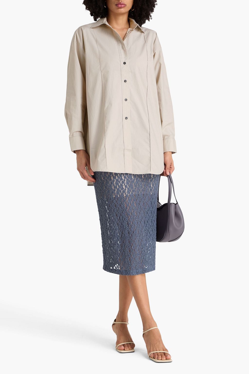 REMAIN BIRGER CHRISTENSEN قميص من قطن بوبلين