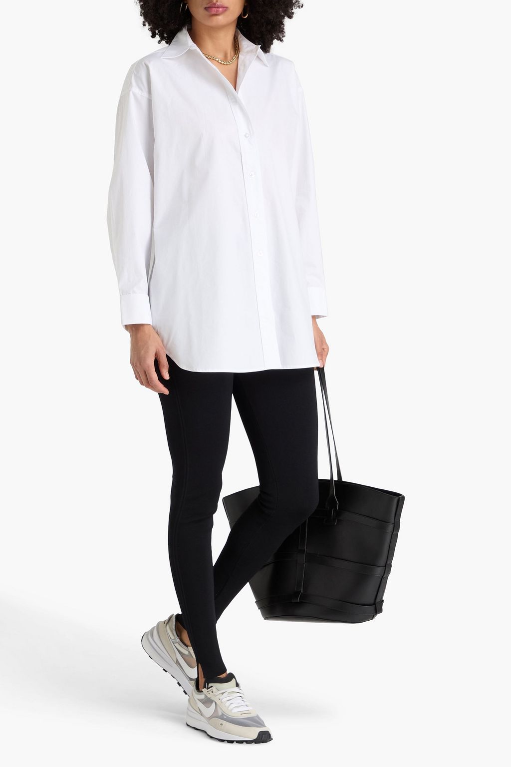 REMAIN BIRGER CHRISTENSEN قميص فضفاض من قطن بوبلين