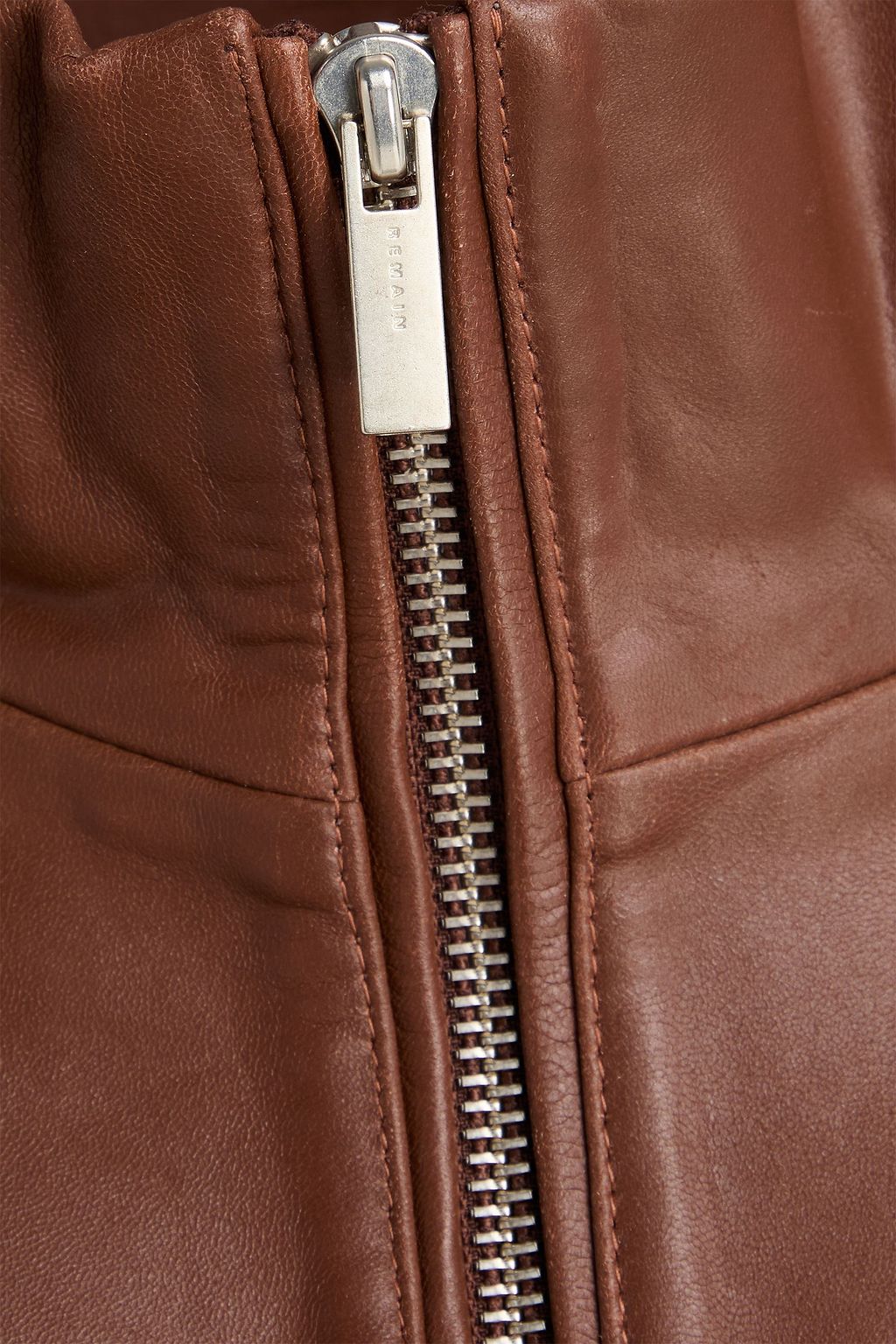 REMAIN BIRGER CHRISTENSEN جاكيت من الجلد بتصميم فضفاض