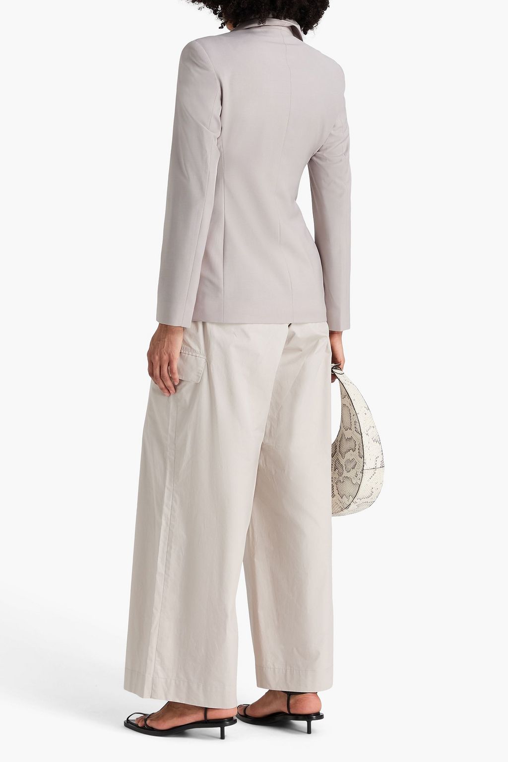 REMAIN BIRGER CHRISTENSEN بليزر من الكريب بصفين من الأزرار