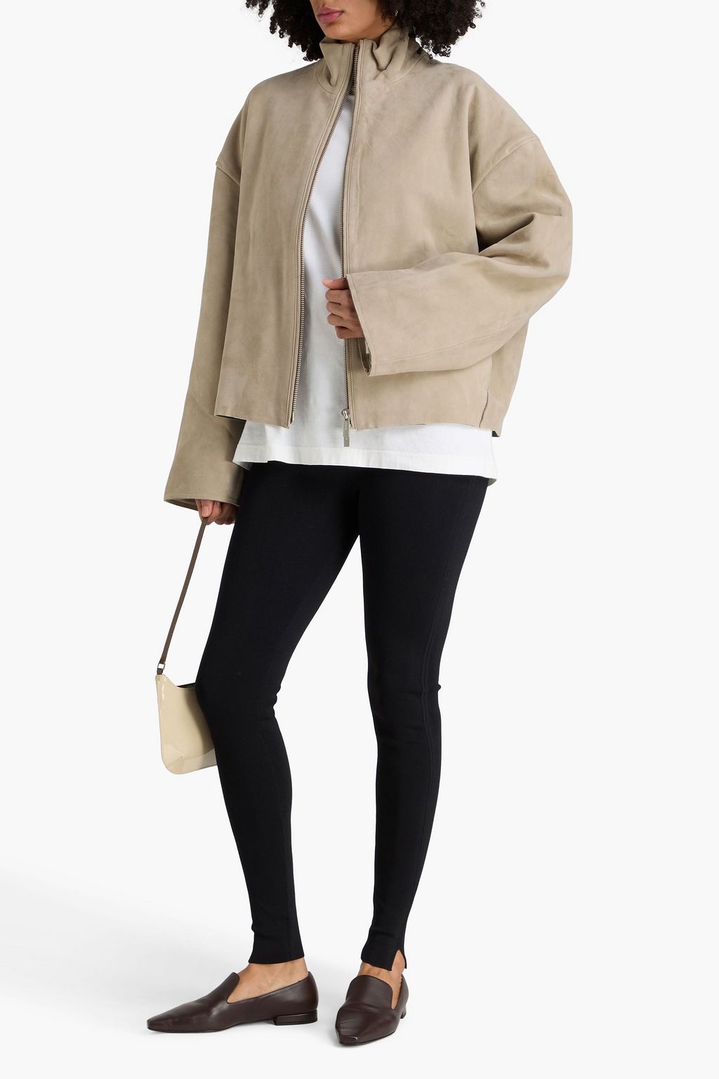 REMAIN BIRGER CHRISTENSEN جاكيت من جلد السويد