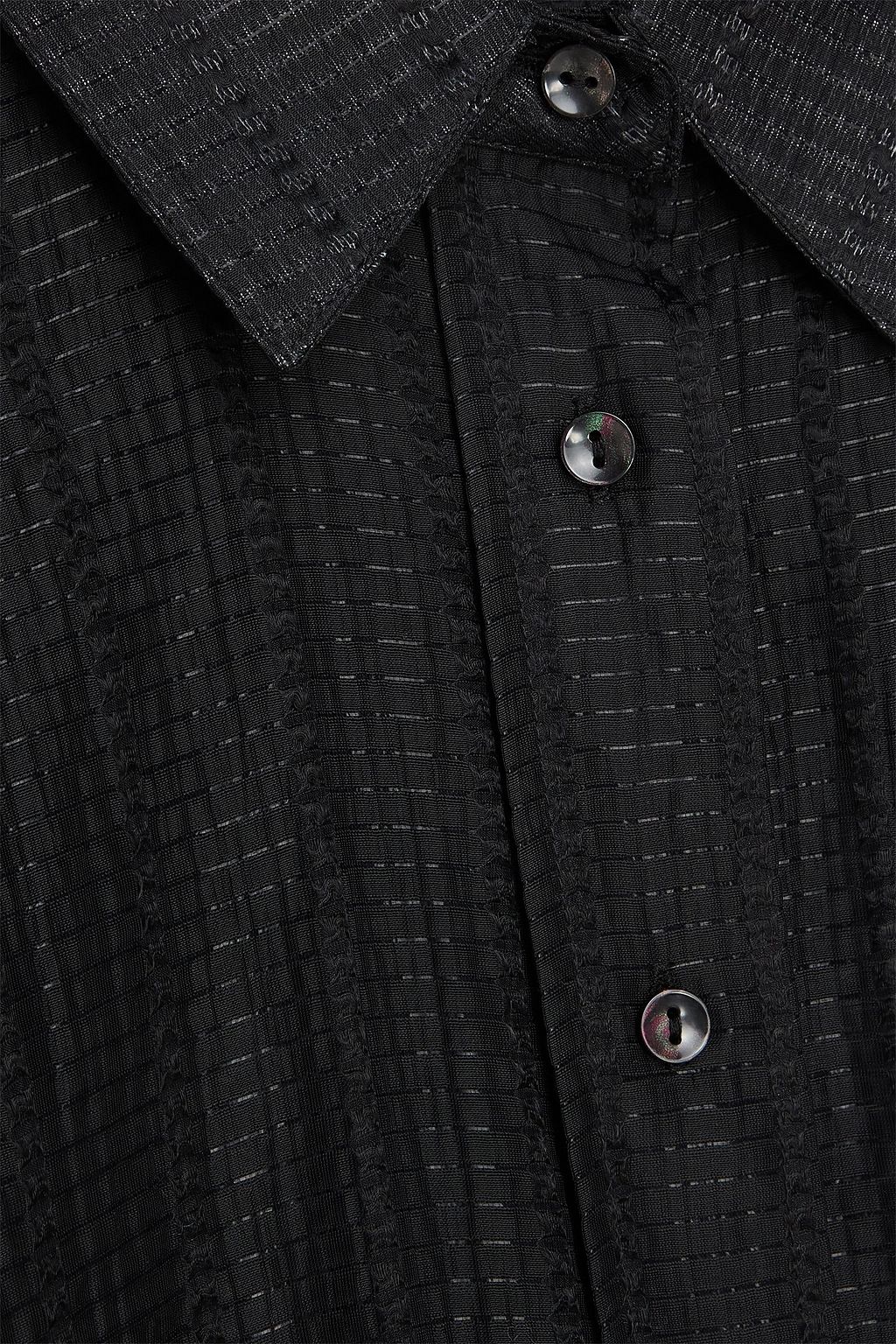 REMAIN BIRGER CHRISTENSEN قميص من الجاكار المصنوع من مزيج اللايوسيل