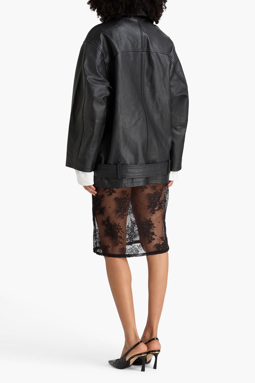 REMAIN BIRGER CHRISTENSEN Leather biker jacket