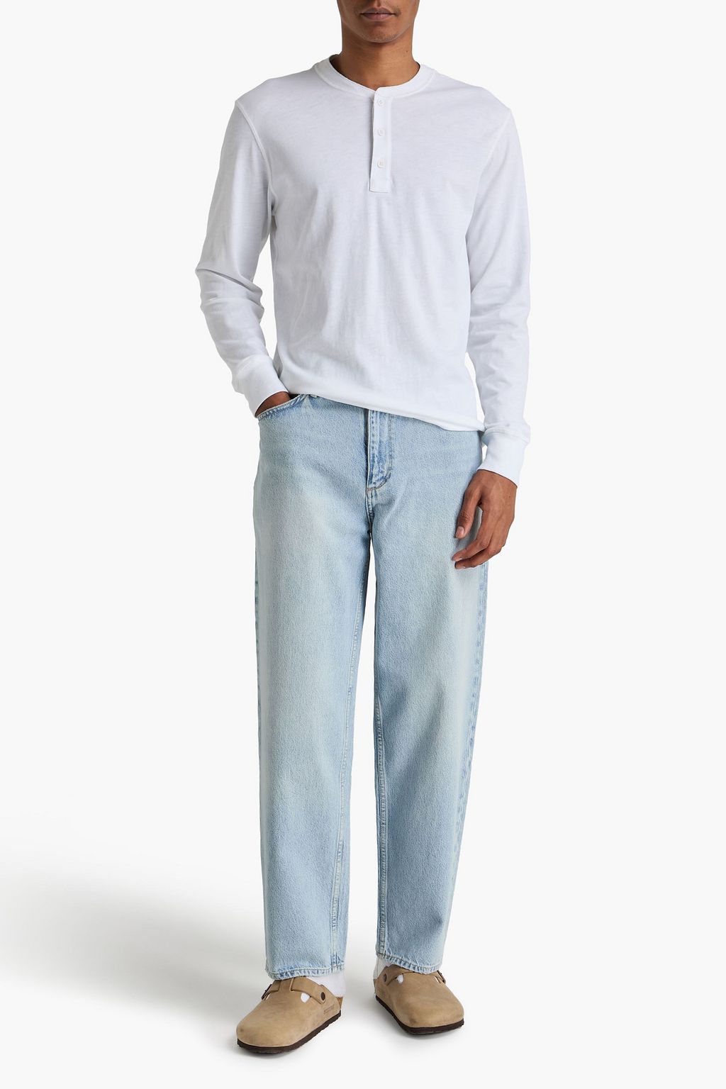 RAG & BONE بنطال جينز "آر بي باجي" من الدنيم